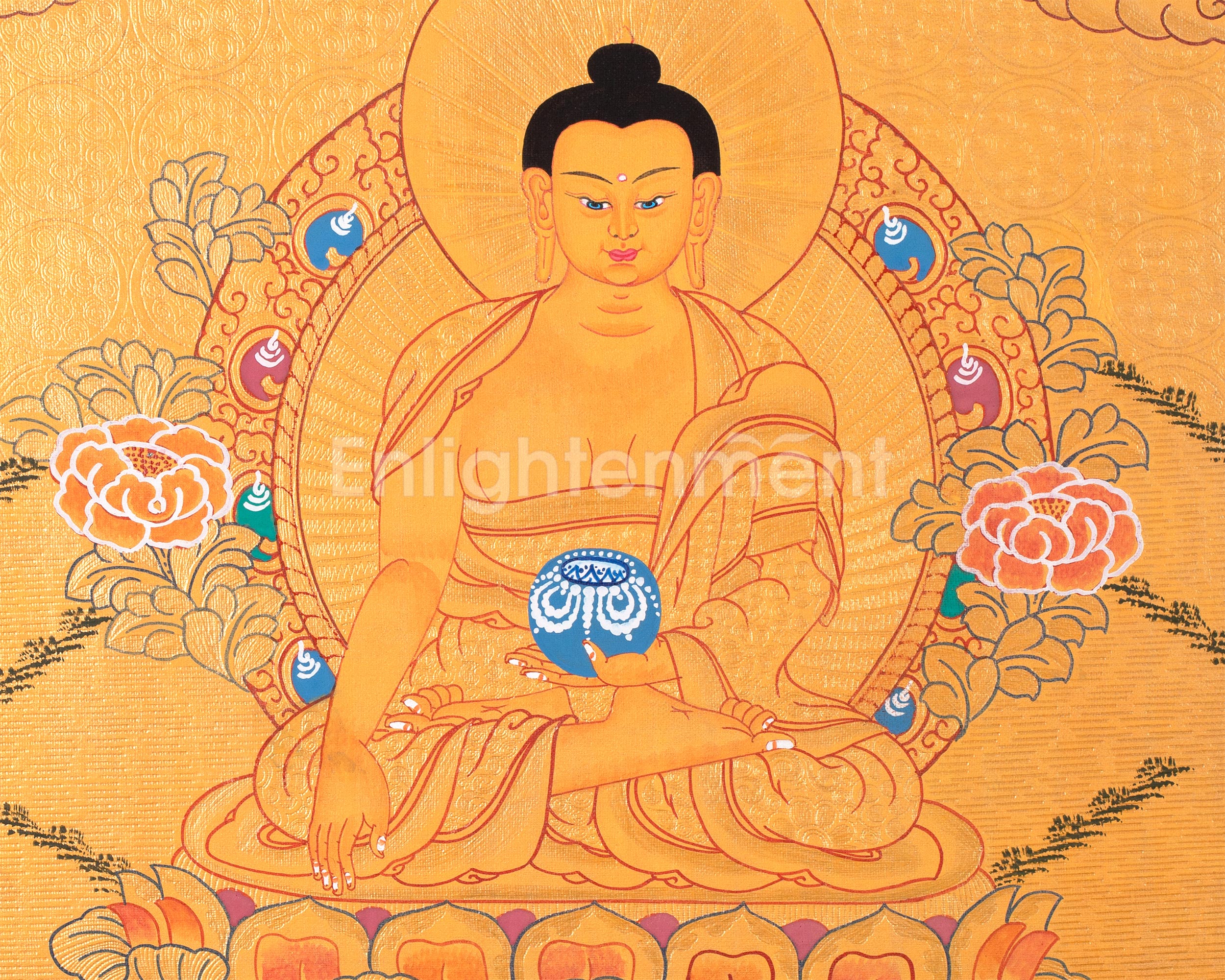 30 cm Siddhartha Gautama Painting | The Buddha of Serenity and Wisdom