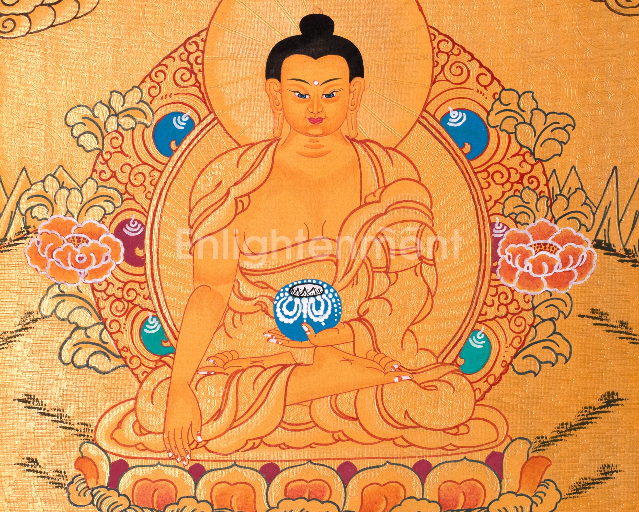 30 cm Siddhartha Gautama Painting | The Buddha of Serenity and Wisdom