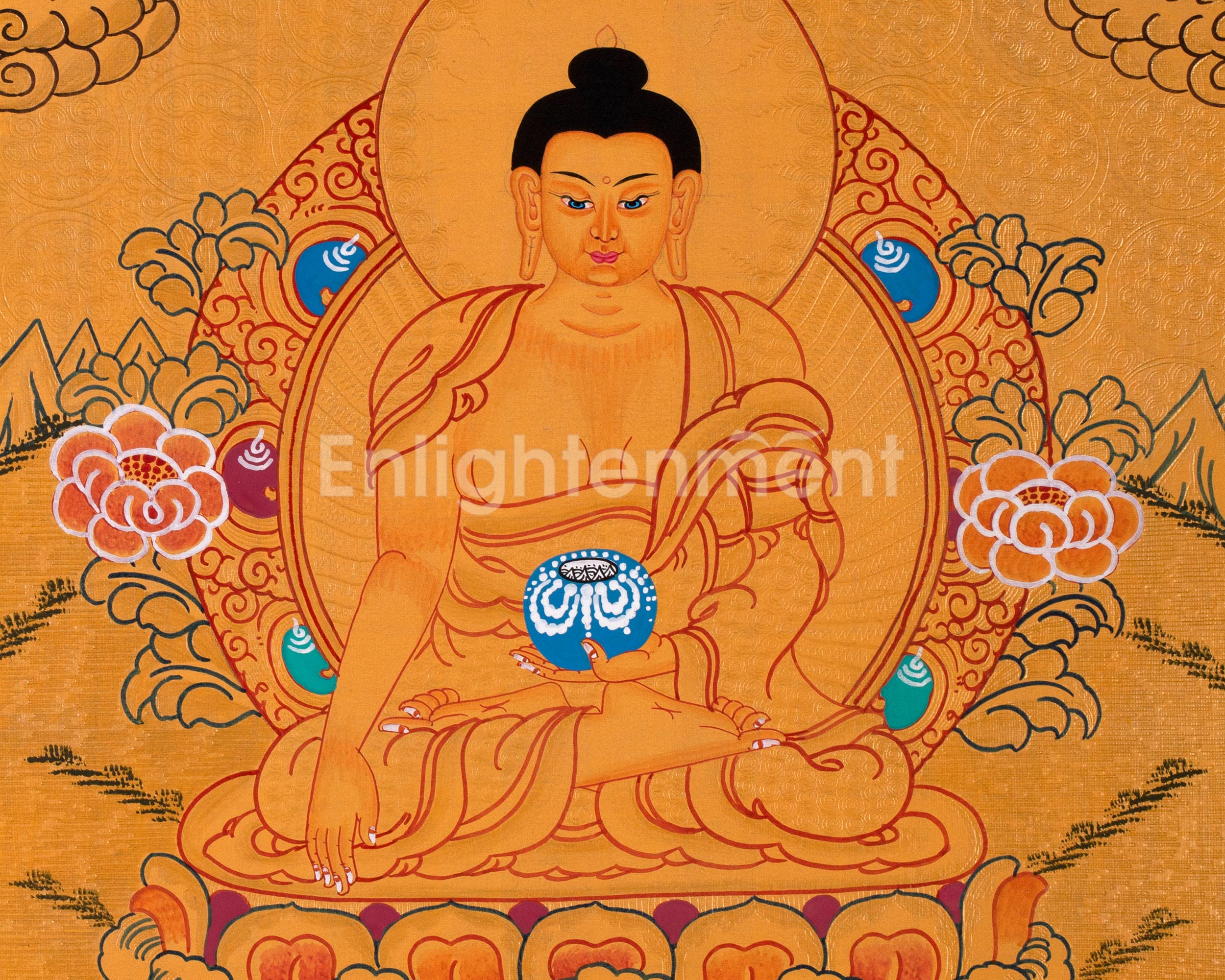 30 cm Siddhartha Gautama Painting | The Buddha of Serenity and Wisdom