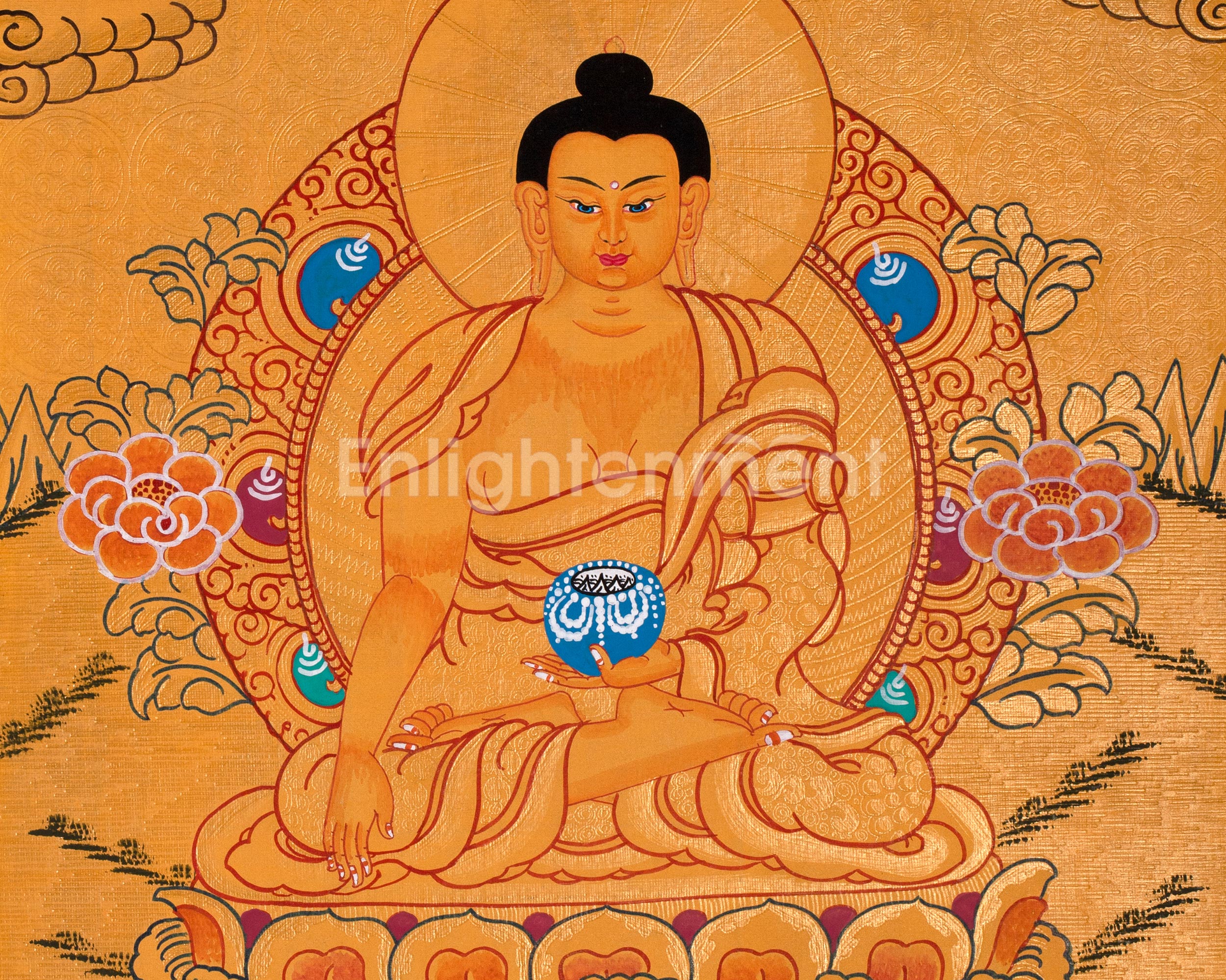 30 cm Siddhartha Gautama Painting | The Buddha of Serenity and Wisdom