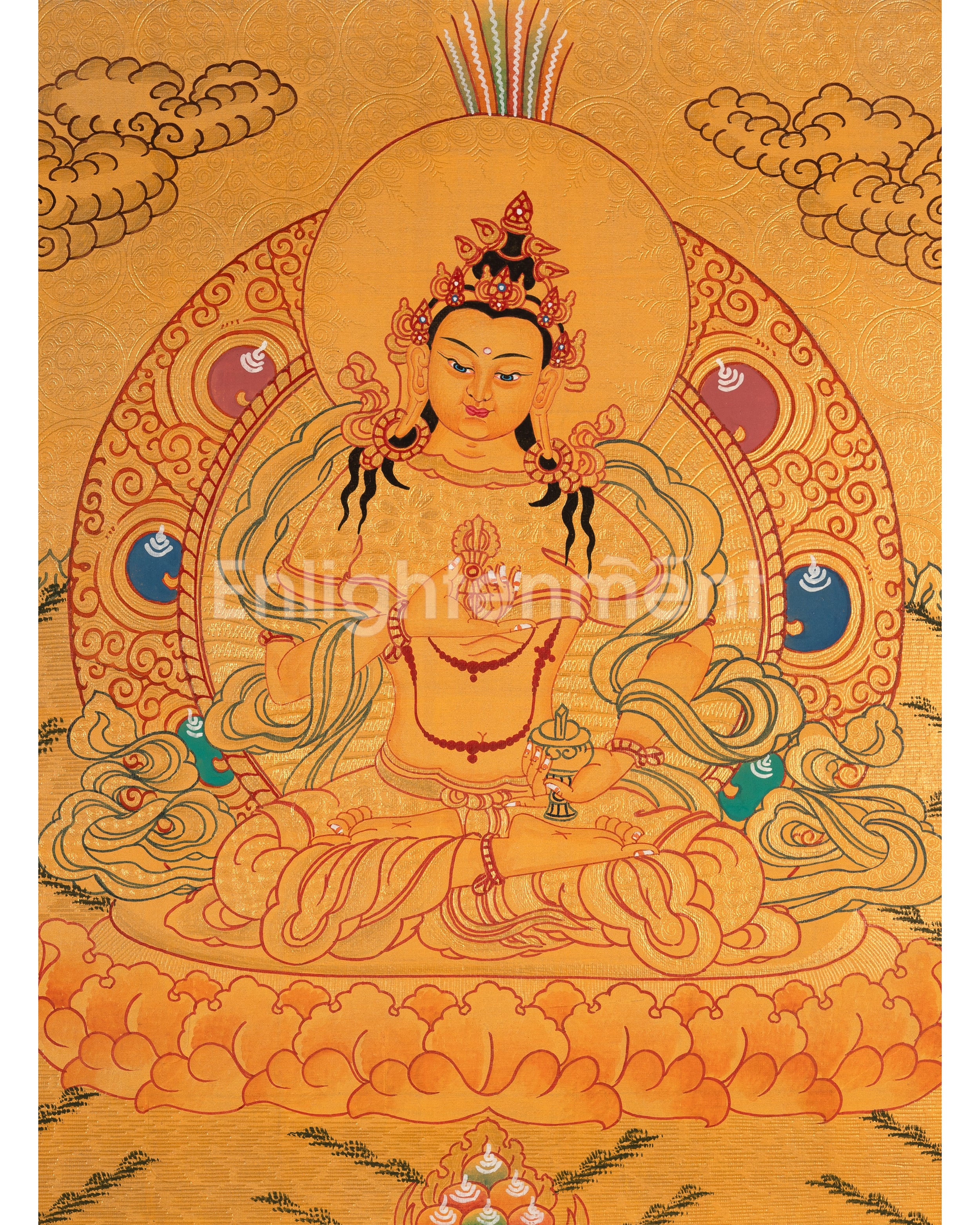 Thangka of Vajrasattva | The Deity of Purification & Spiritual Transformation