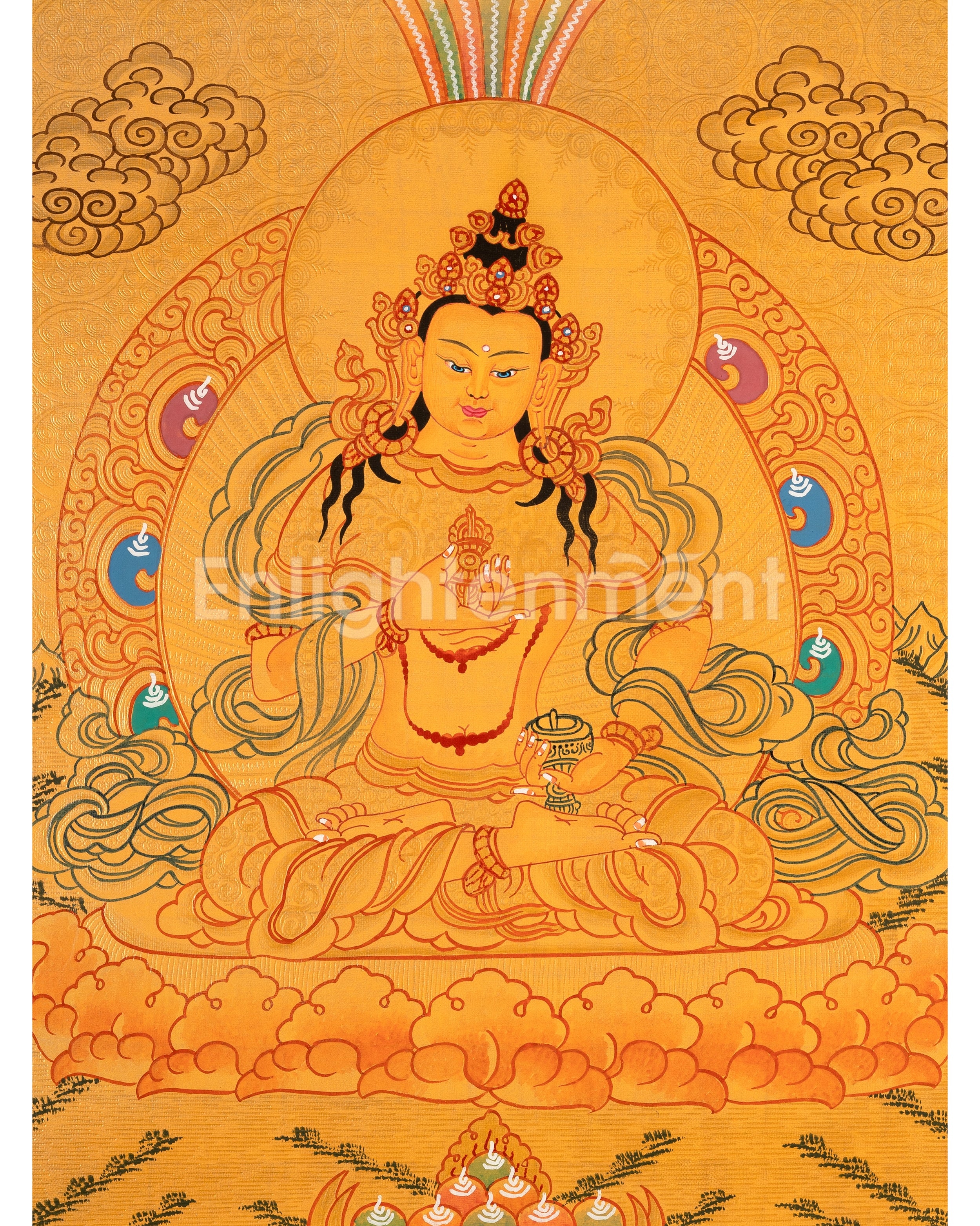Thangka of Vajrasattva | The Deity of Purification & Spiritual Transformation