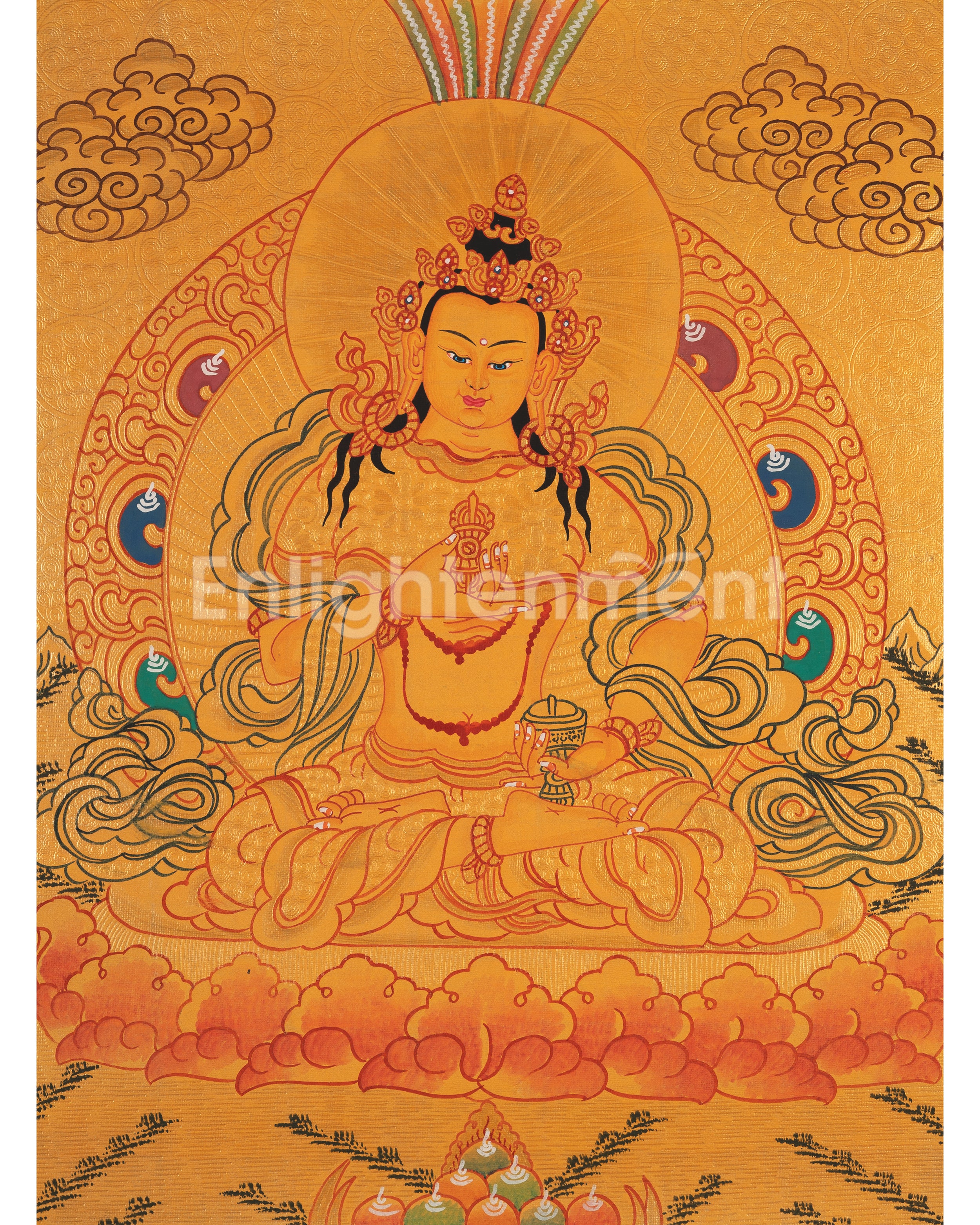 Thangka of Vajrasattva | The Deity of Purification & Spiritual Transformation
