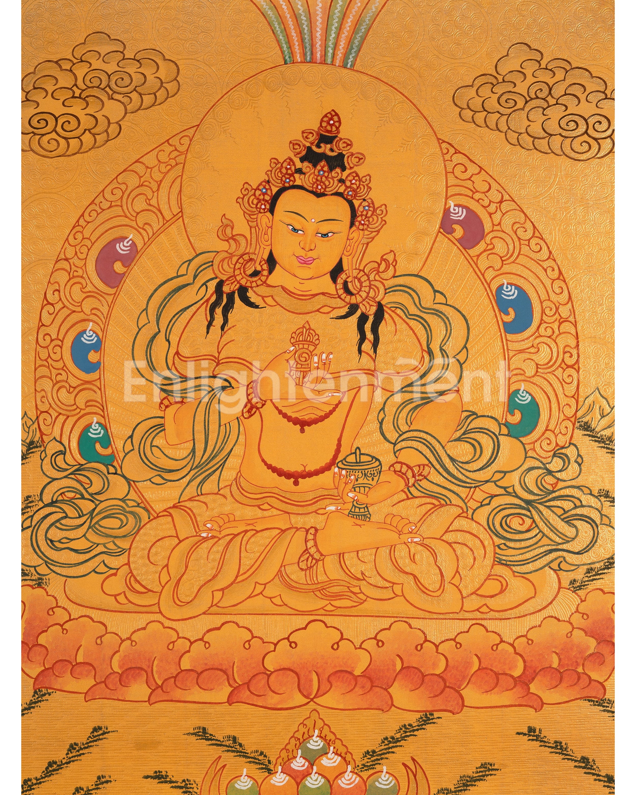 Thangka of Vajrasattva | The Deity of Purification & Spiritual Transformation