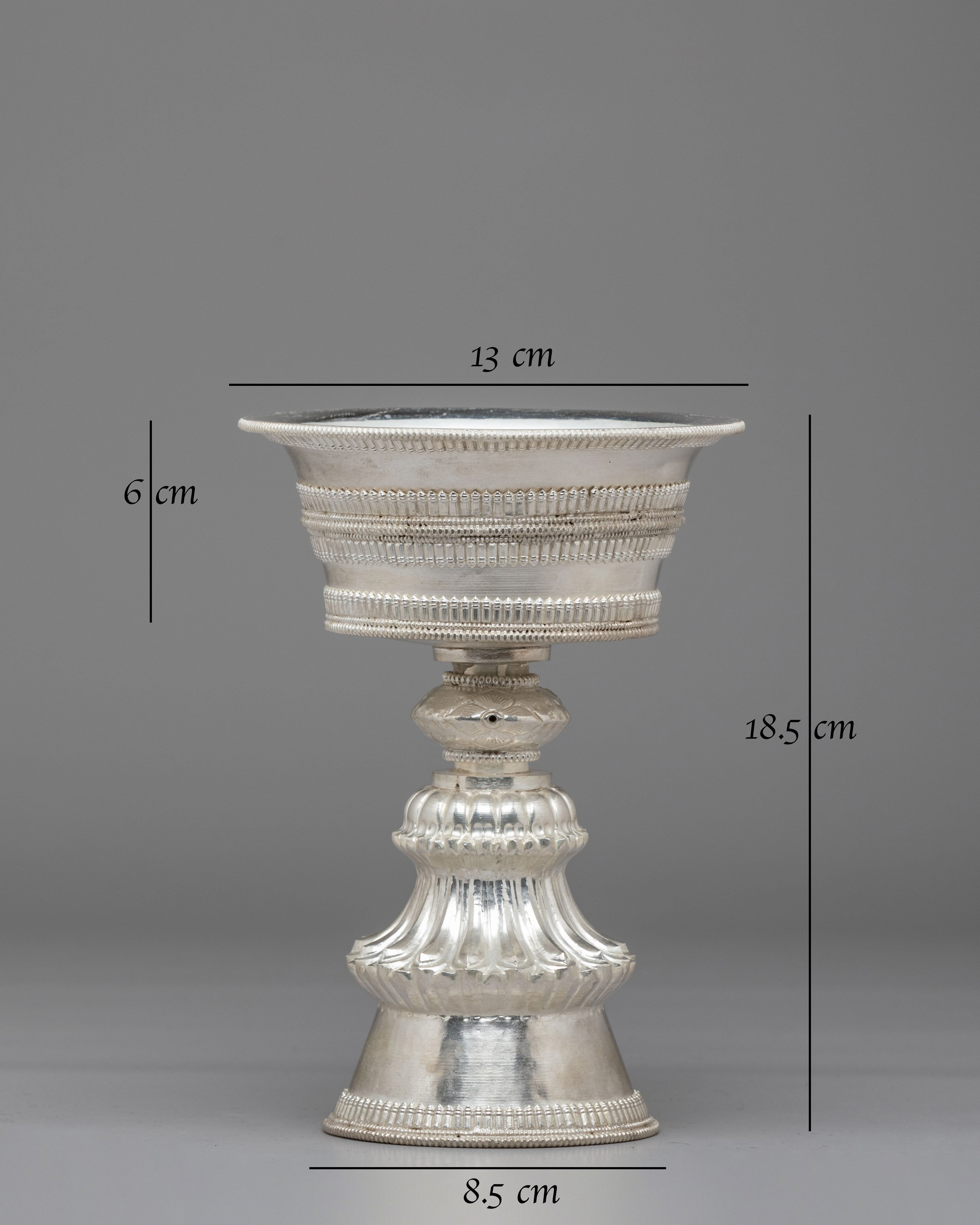 Sacred Buddhist Butter Lamp Set | Traditional Tibetan Light Offering Tool