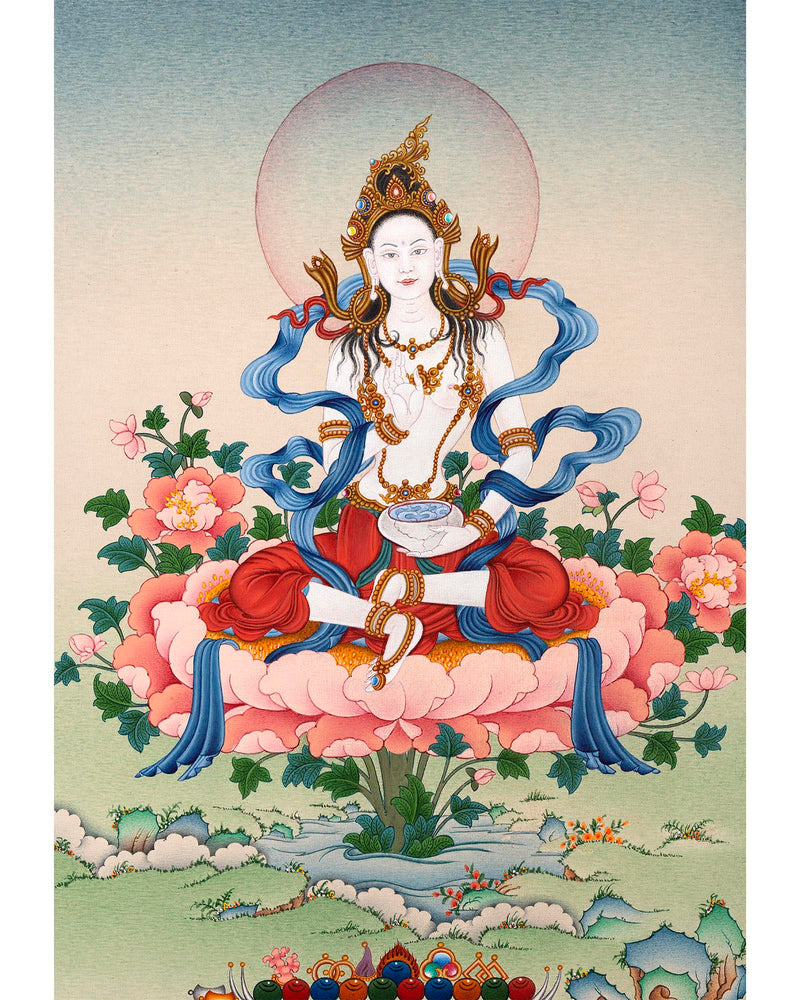 Mother Yeshe Tsogyal | Padmasambhava Consort | Tibetan Dakini Thangka Print