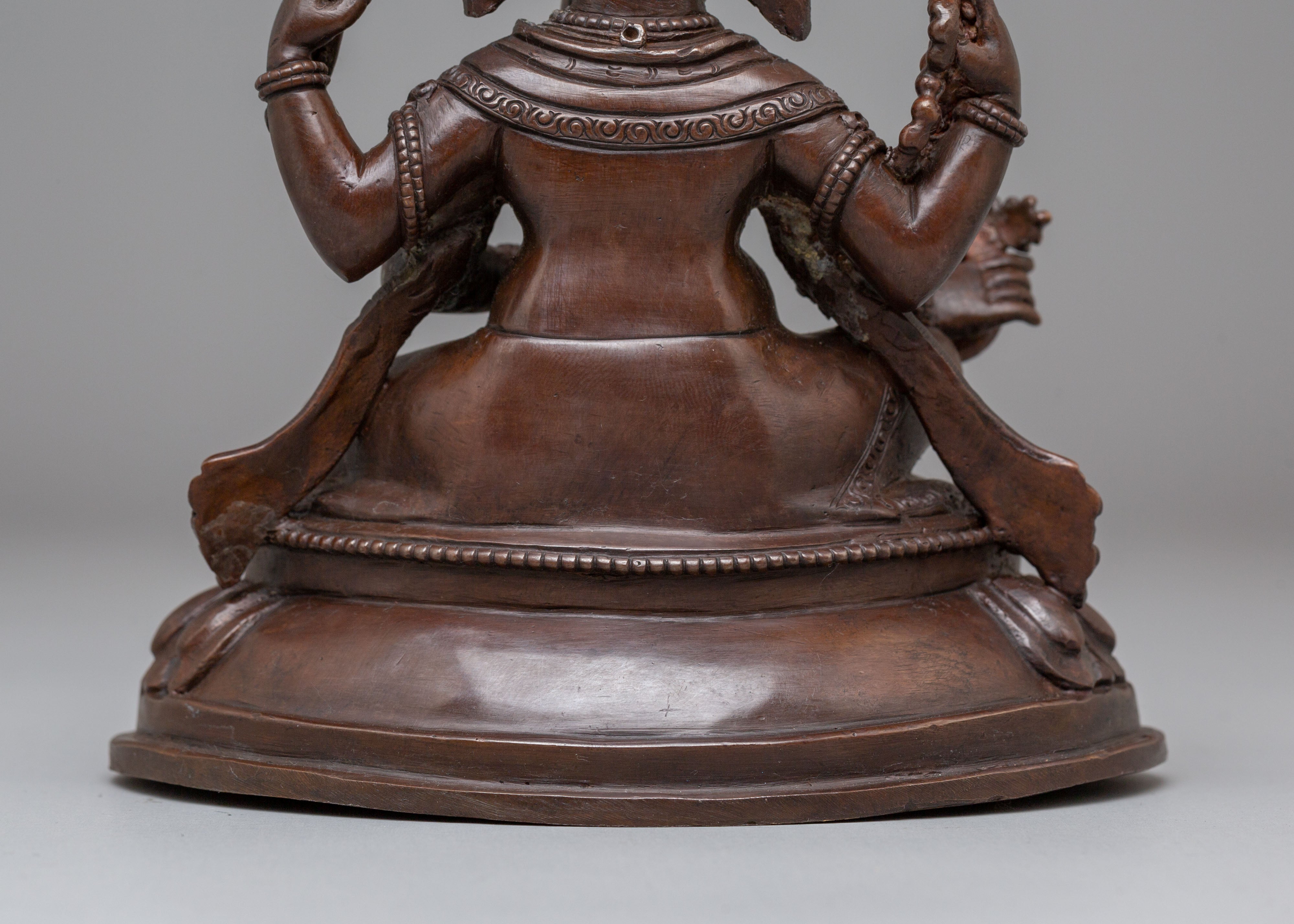 Sacred Statue of Hindu Deity Ganesha | Elephant God Spiritual Art