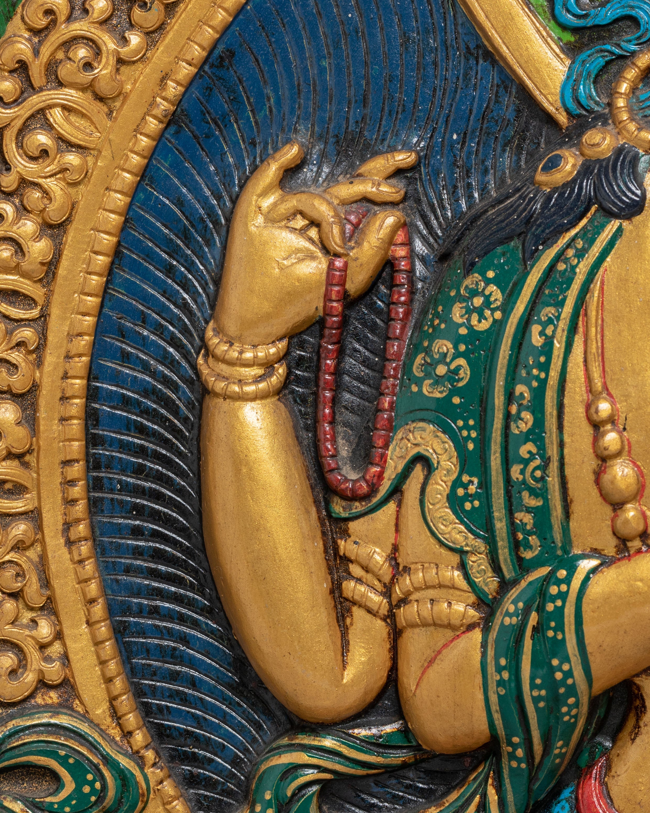 Bodhisattva Chenresig Thangka Wall Hanging | Tibetan Avalokiteshvara Decor