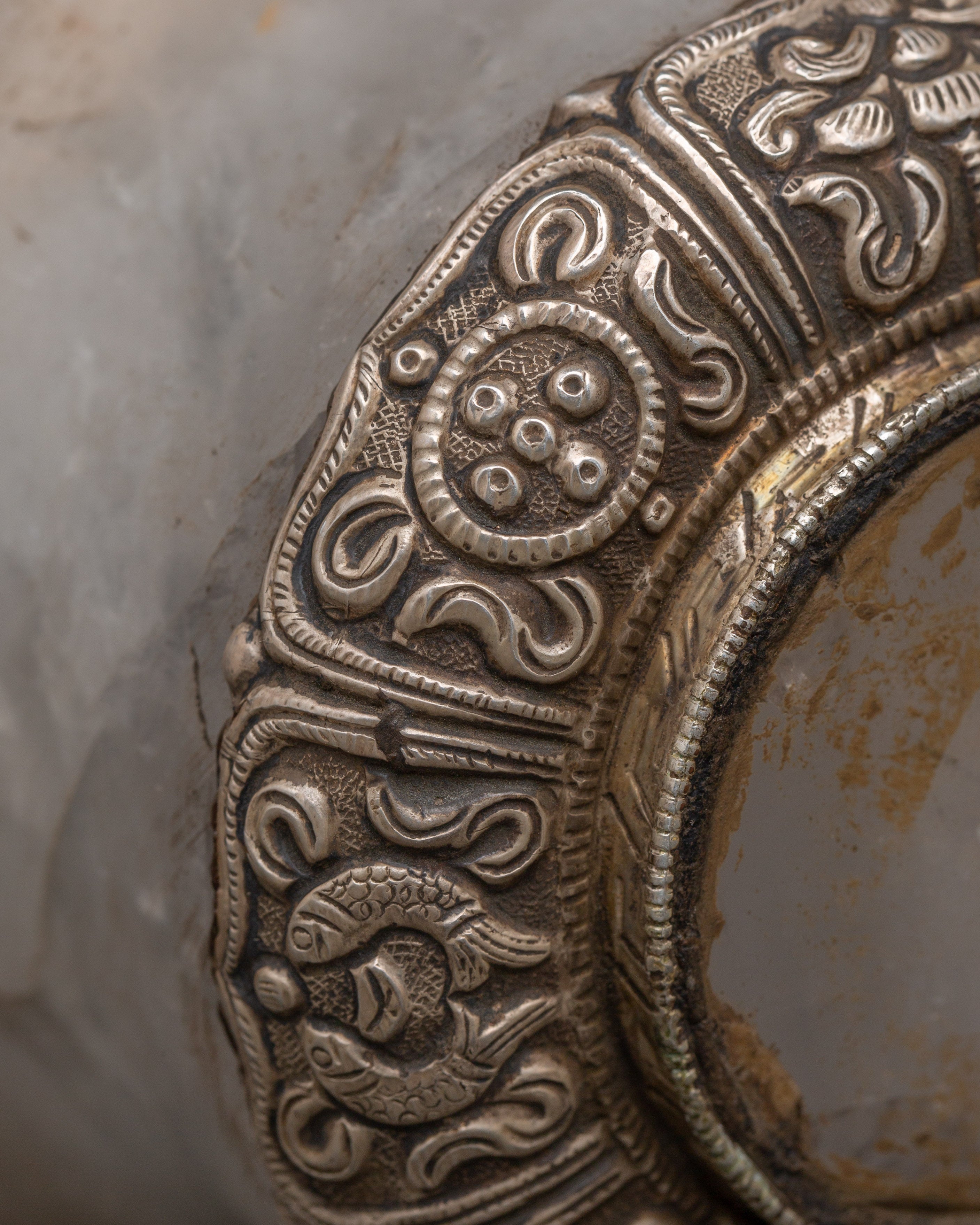 Tibetan Silver Offering Bowl | Spiritual Present | Spiritual Decor