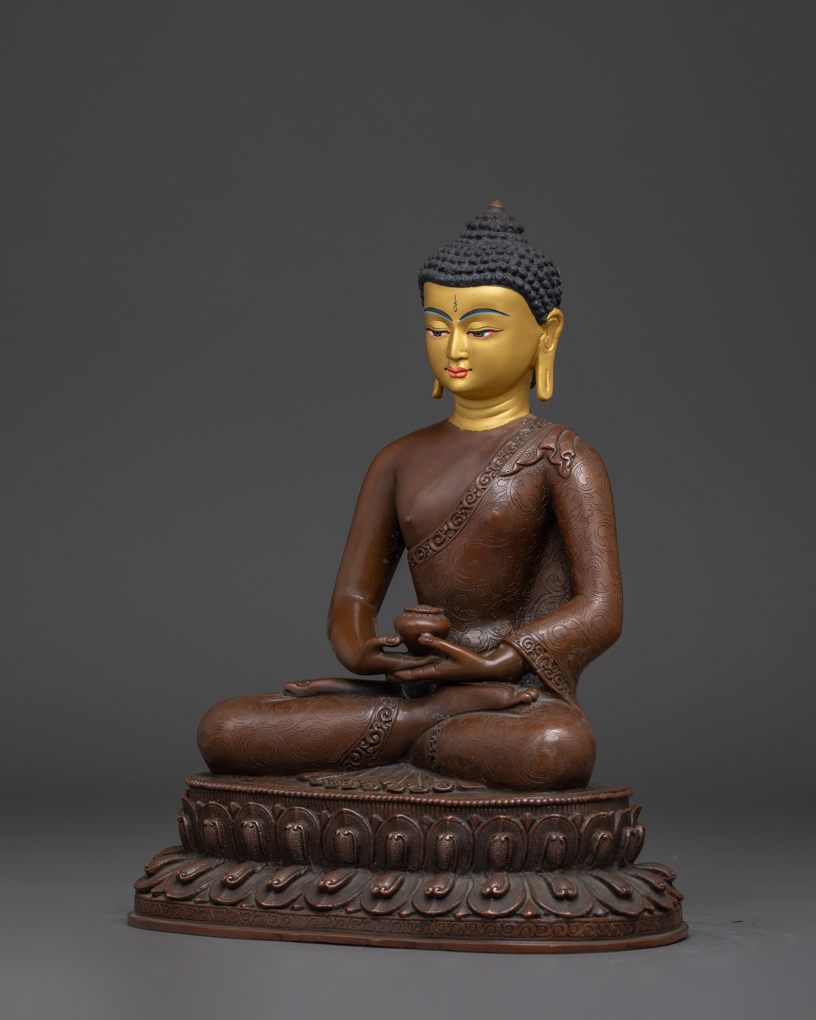 Himalayan Oxidized Amitabha Buddha Statue | Buddhist Spiritual Decor