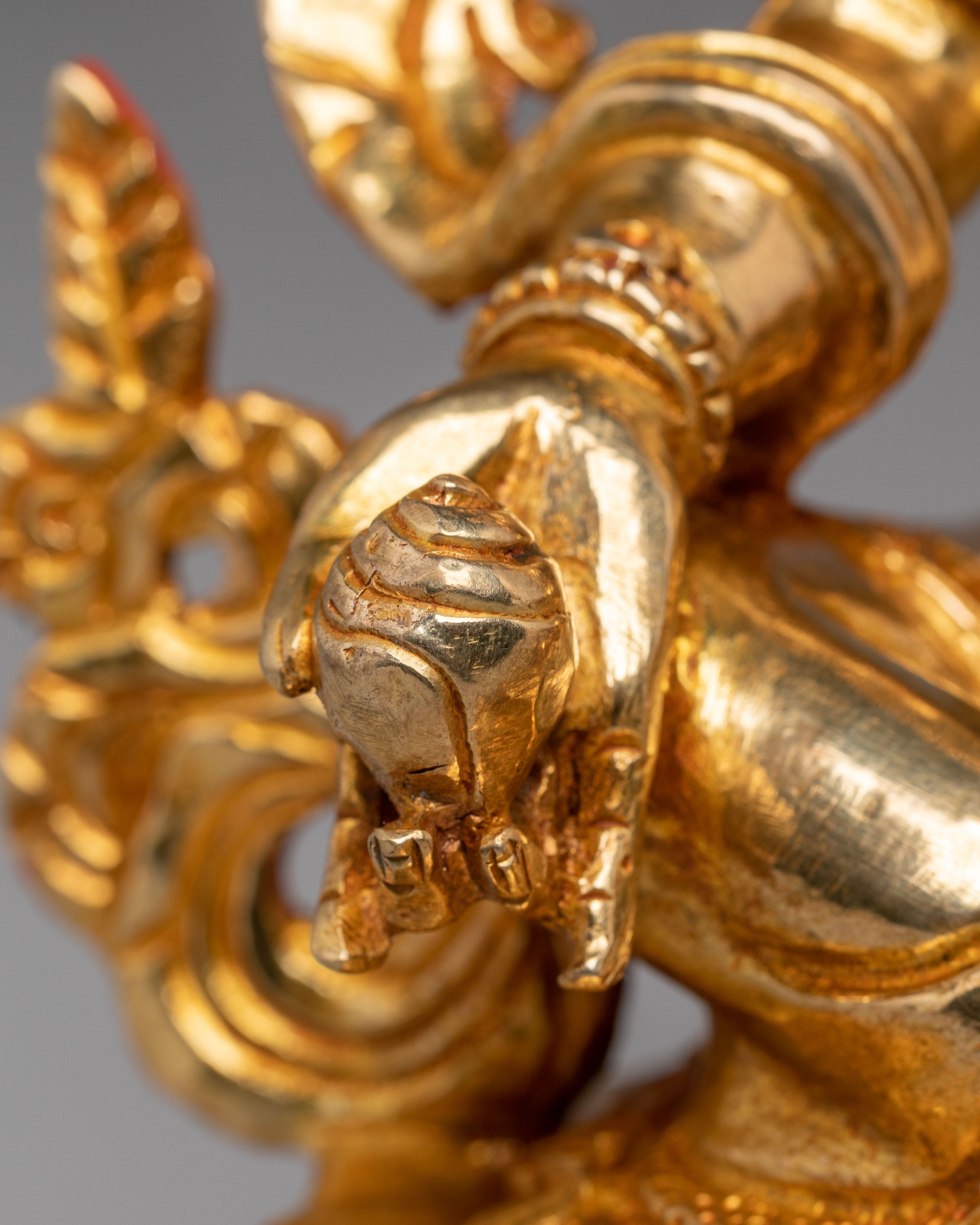 Handcrafted Copper Artwork of Dzambhala | Embodiment of Wealth