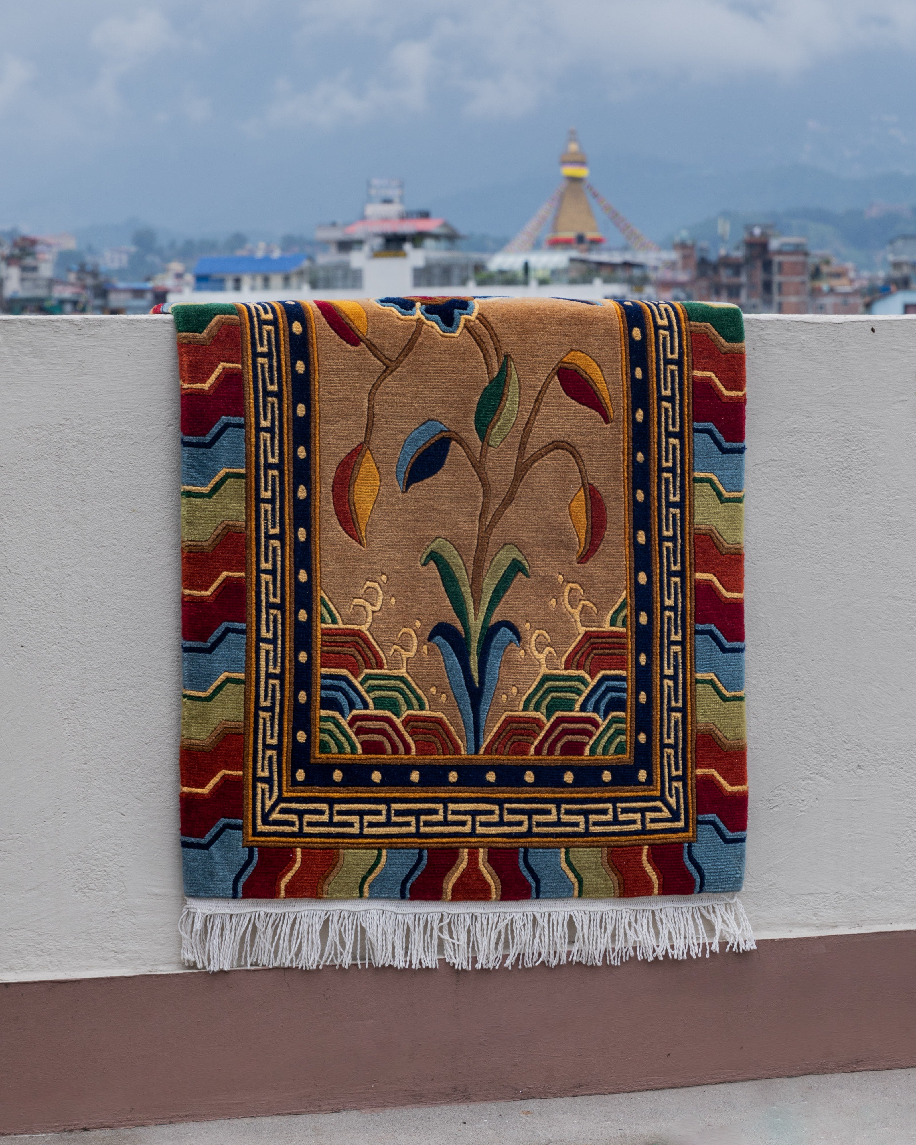 Tibetan Wool Carpet | Handwoven Himalayan Carpet