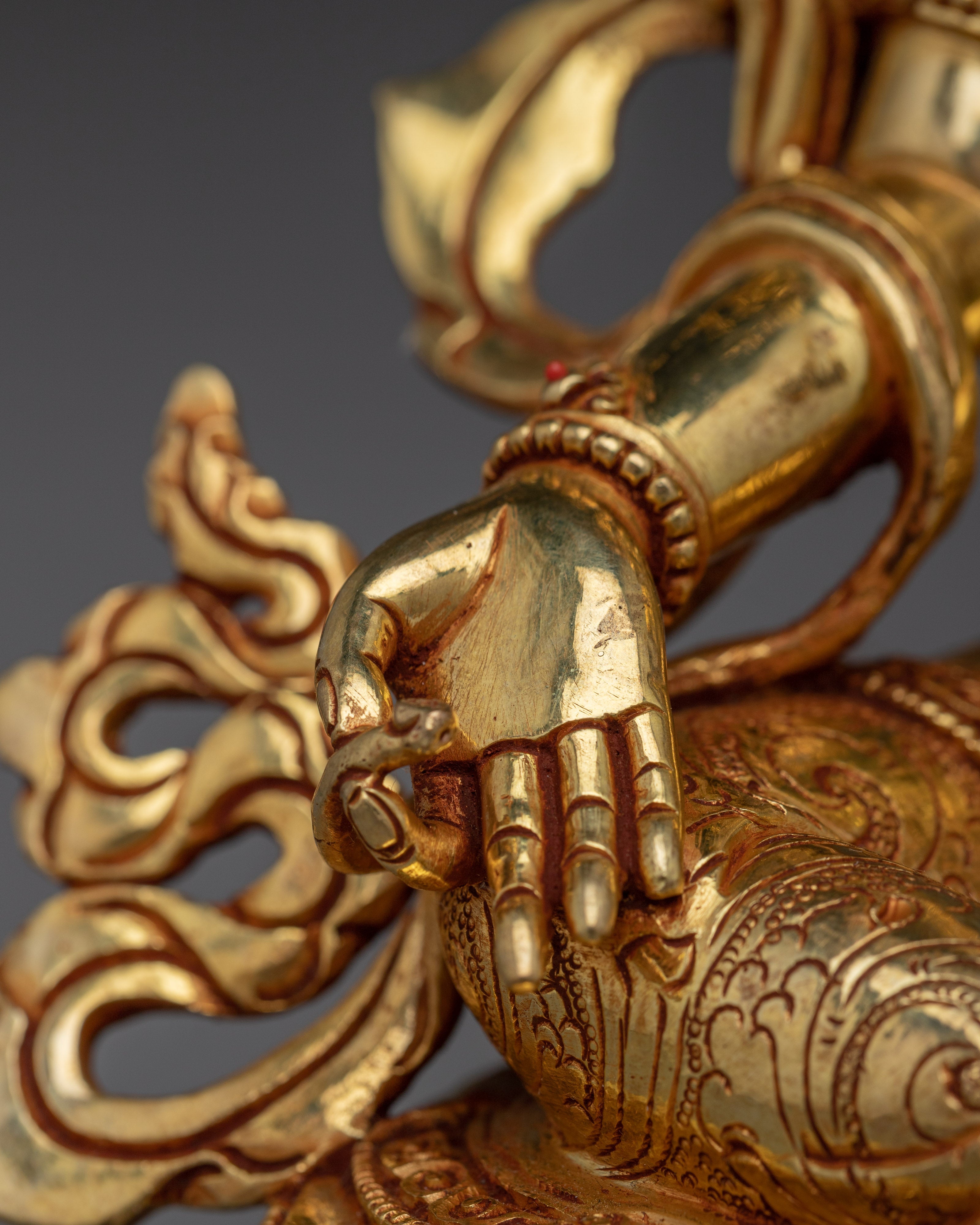 Female Buddha Sculpture of Green Tara | Peaceful Tara