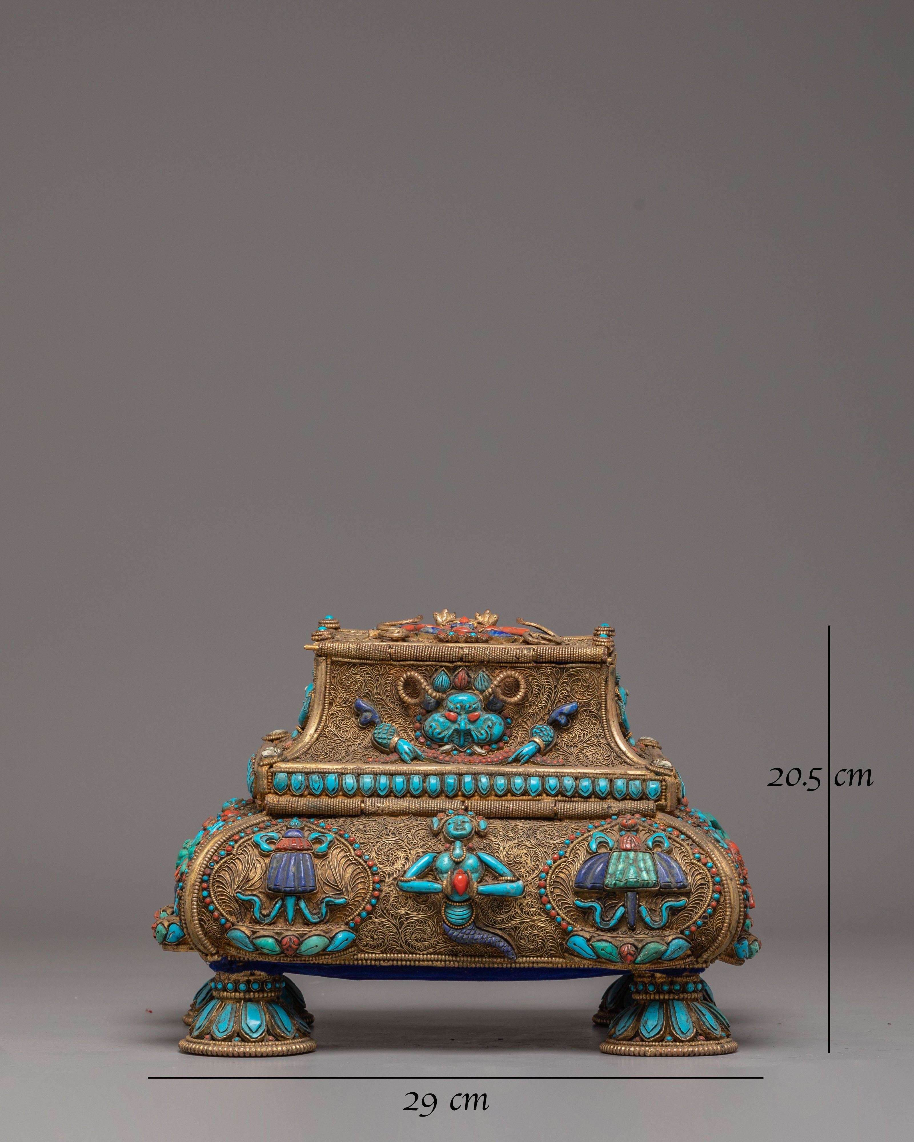 Handmade Tibetan Treasure Box Set | Himalayan Ritual Boxes