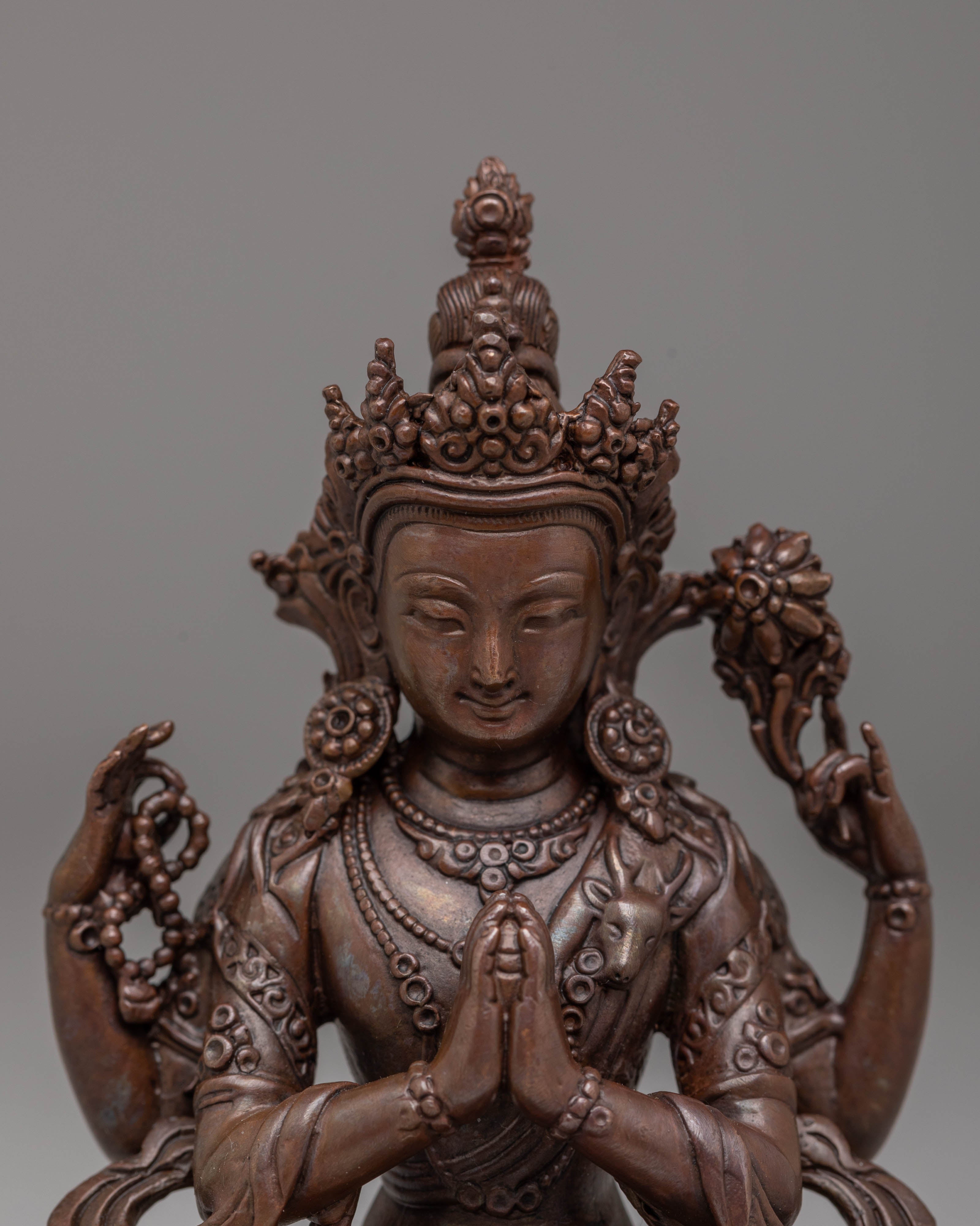 Chenrezig Statue for Meditation | Tibetan Bodhisattva of Compassion