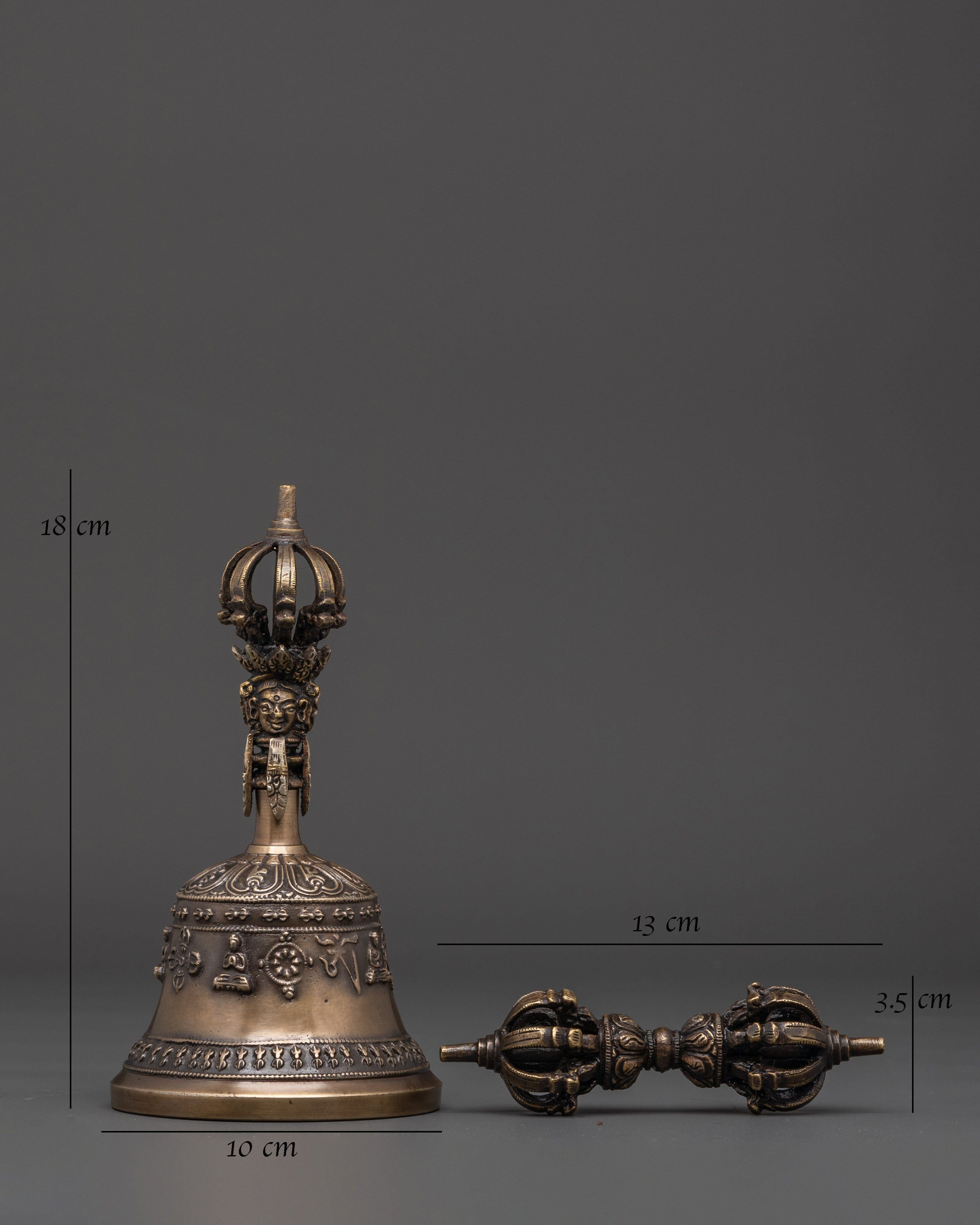 Vajra And Bell With Cover | Tools For Altar And Meditation