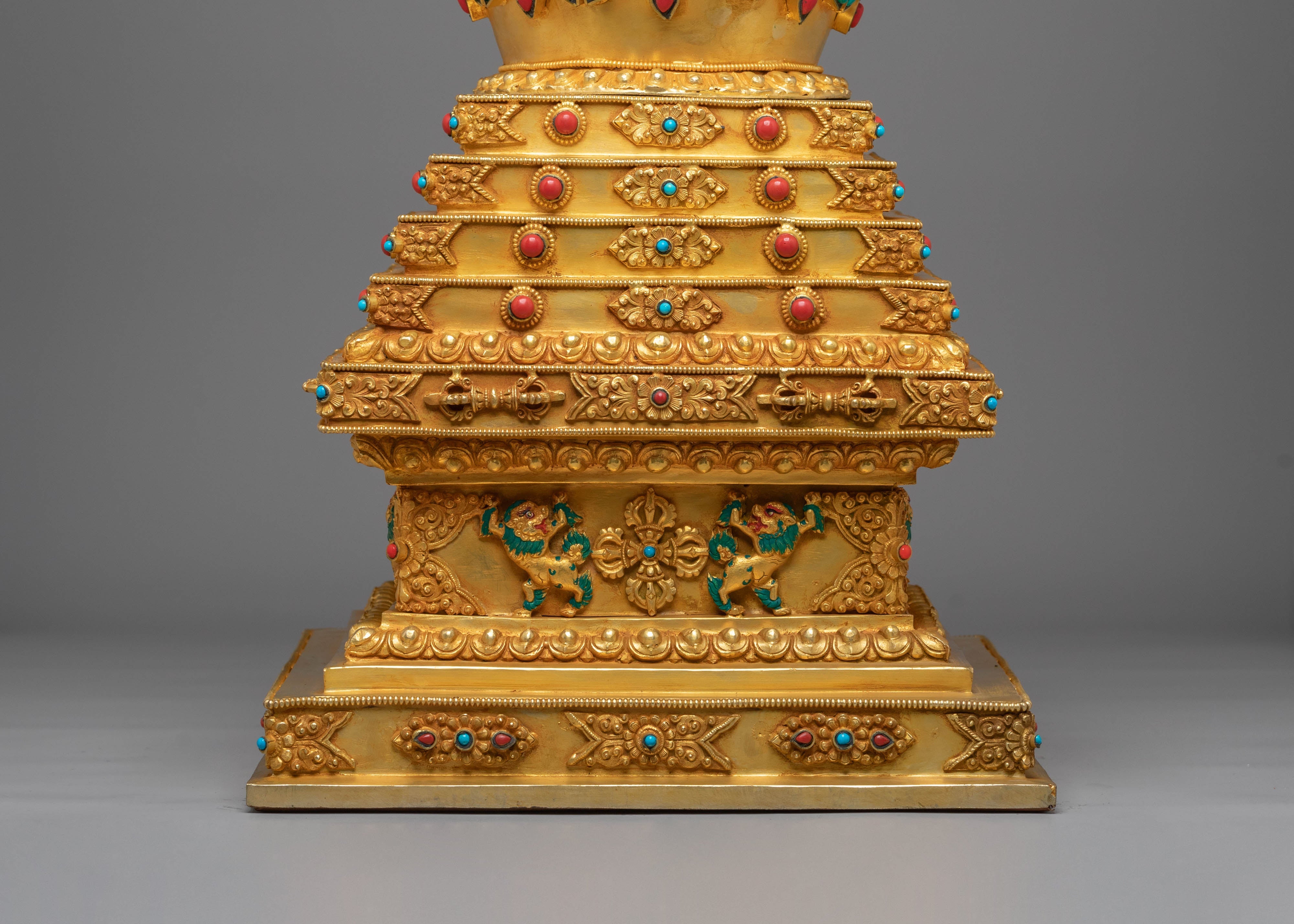 Decorative Tibetan Stupa | Handcrafted Spiritual Shrine