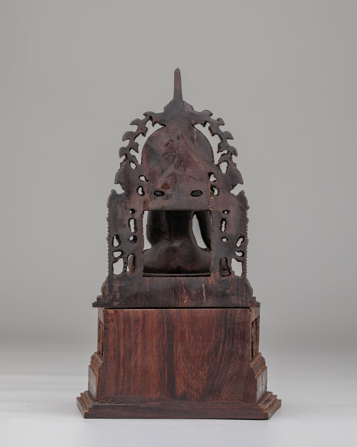 Sacred Shakyamuni Sculpture | Hand-Carved Wooden Artwork