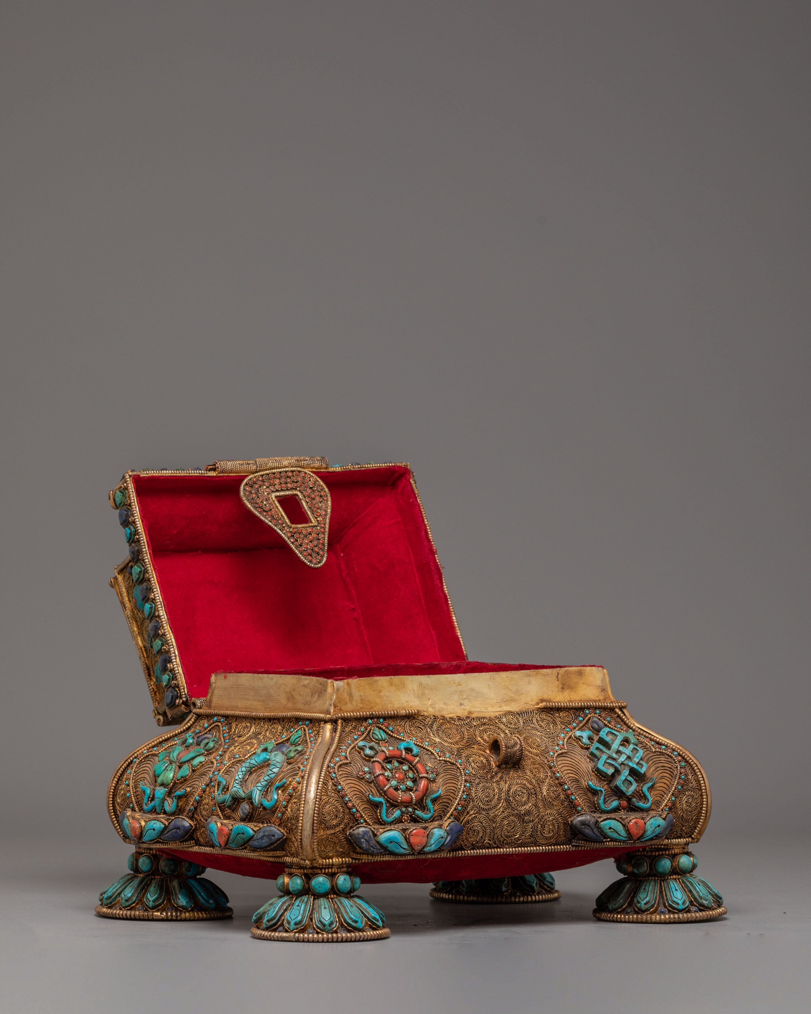 Handmade Tibetan Treasure Box Set | Himalayan Ritual Boxes