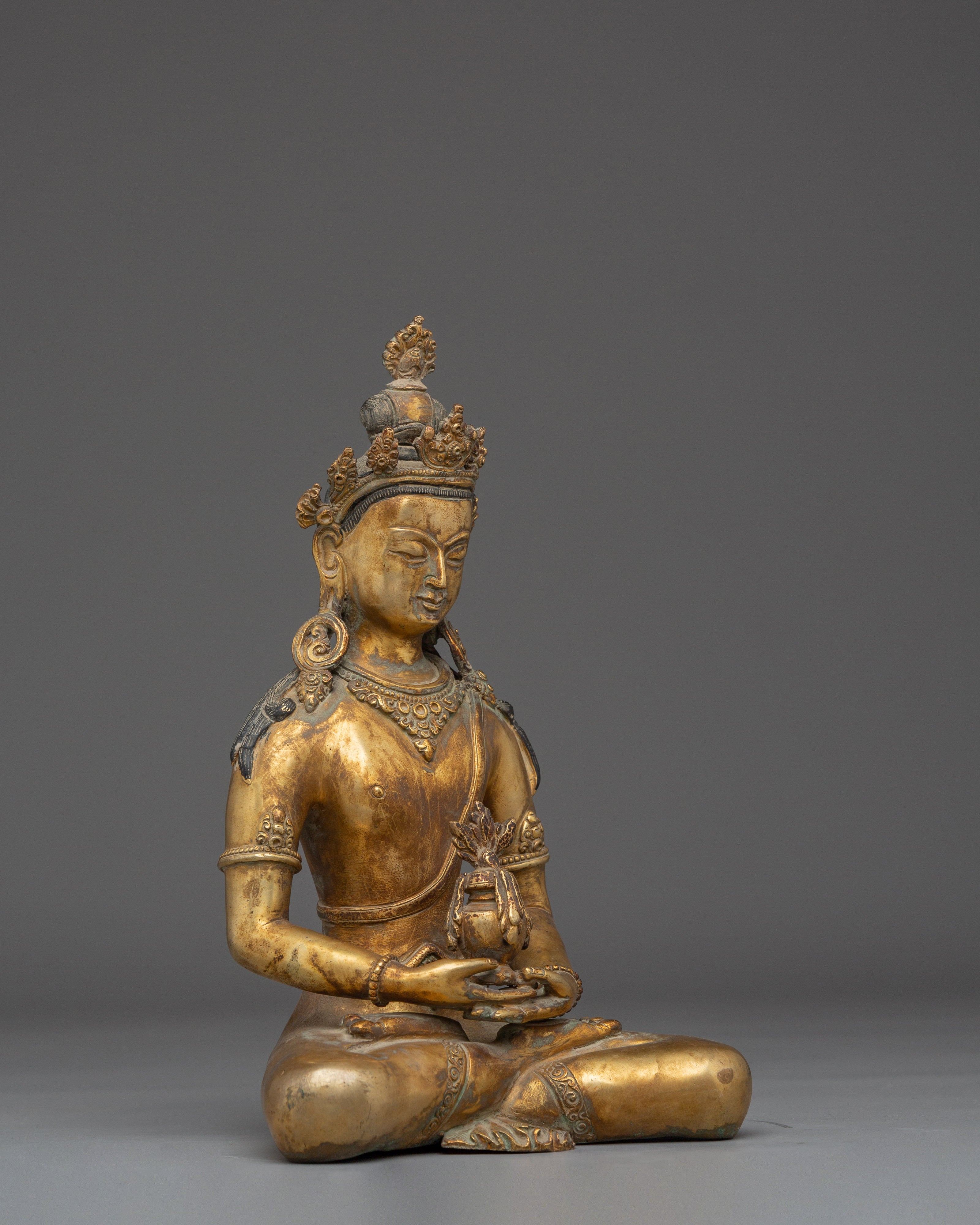 Amitayus Buddha Sculpture | Symbol of Longevity and Prosperity
