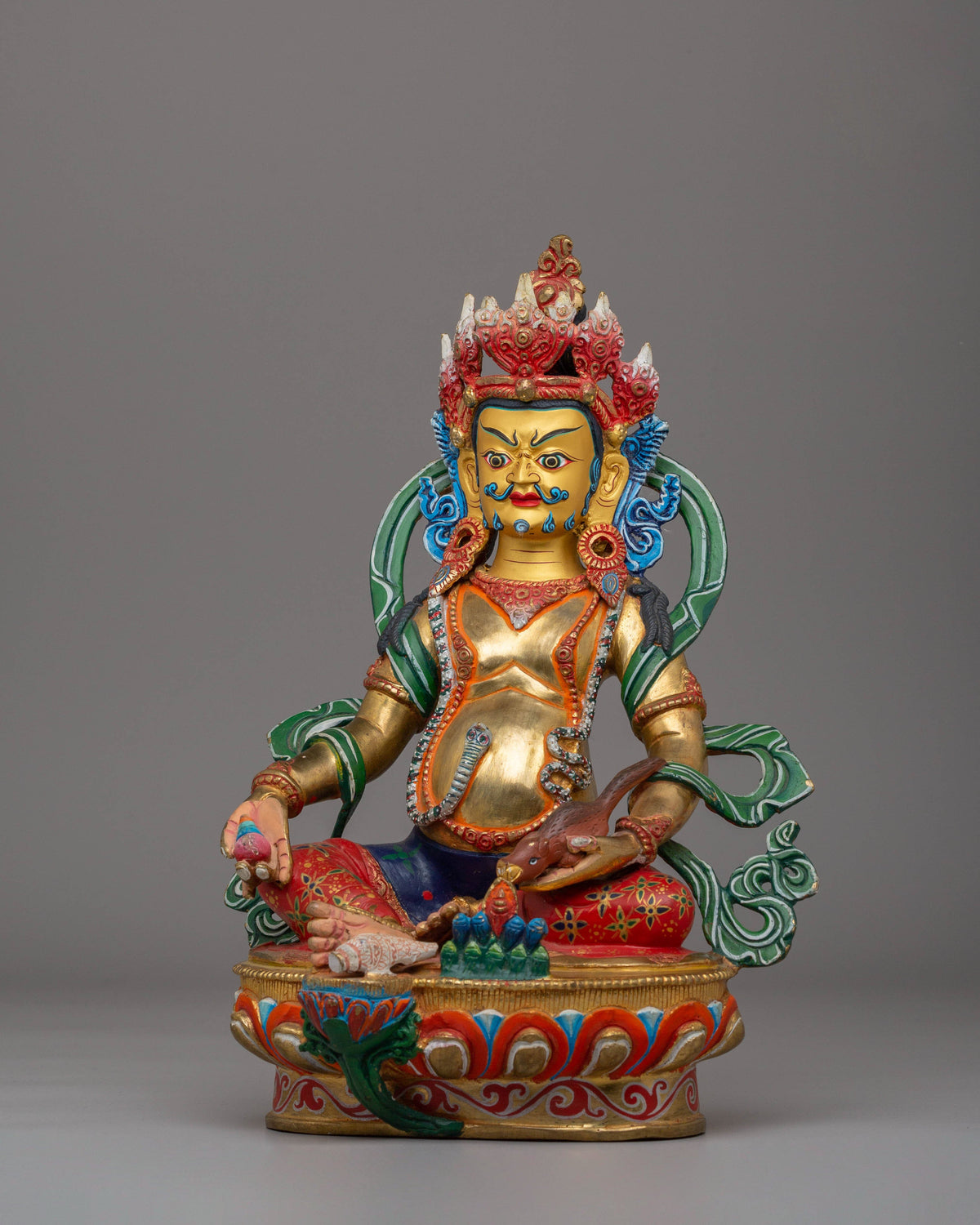 Handcrafted Buddhist Dzambhala Statue | Wealth Deity