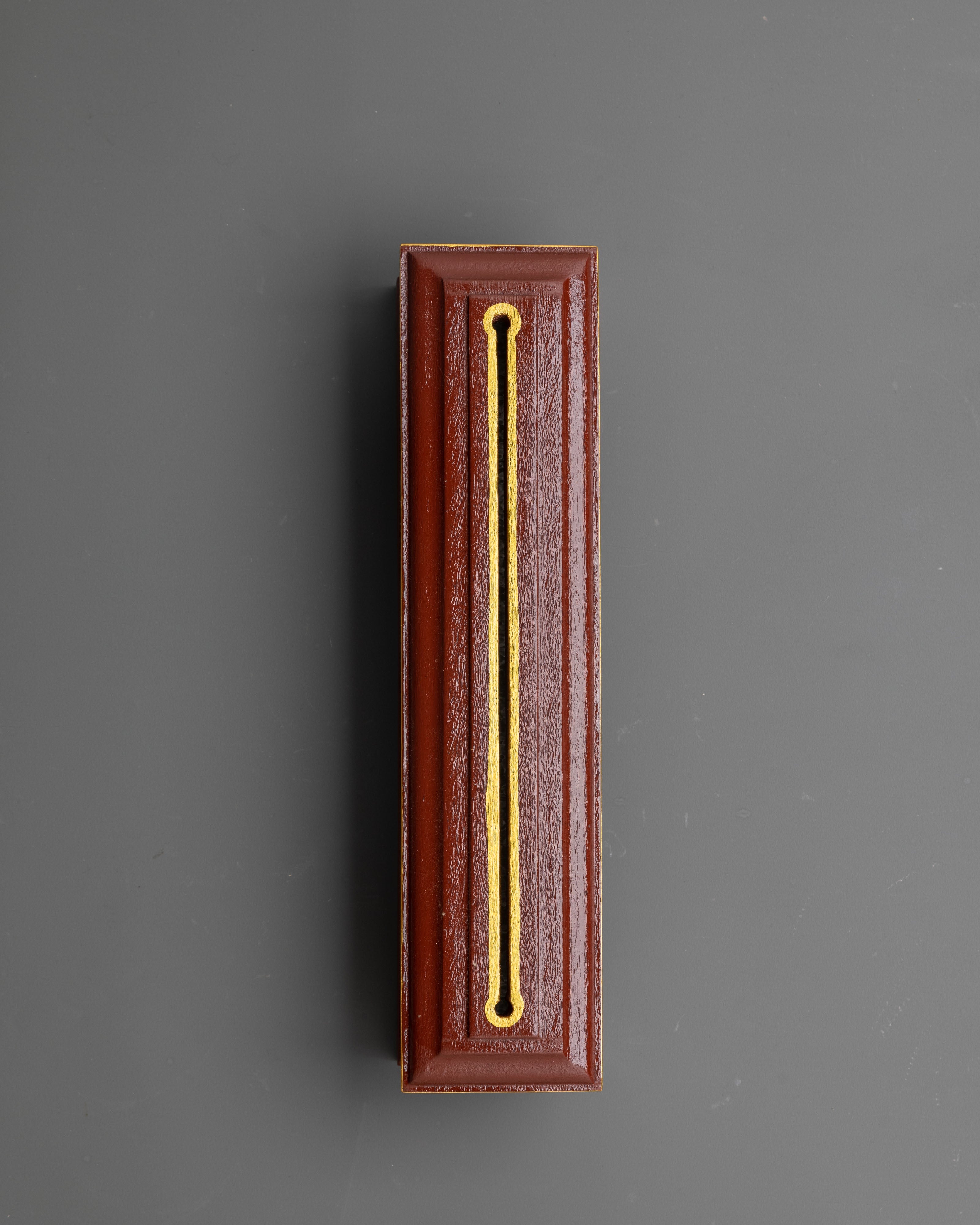 Traditional Wooden Incense Burner with 8 Auspicious Symbols