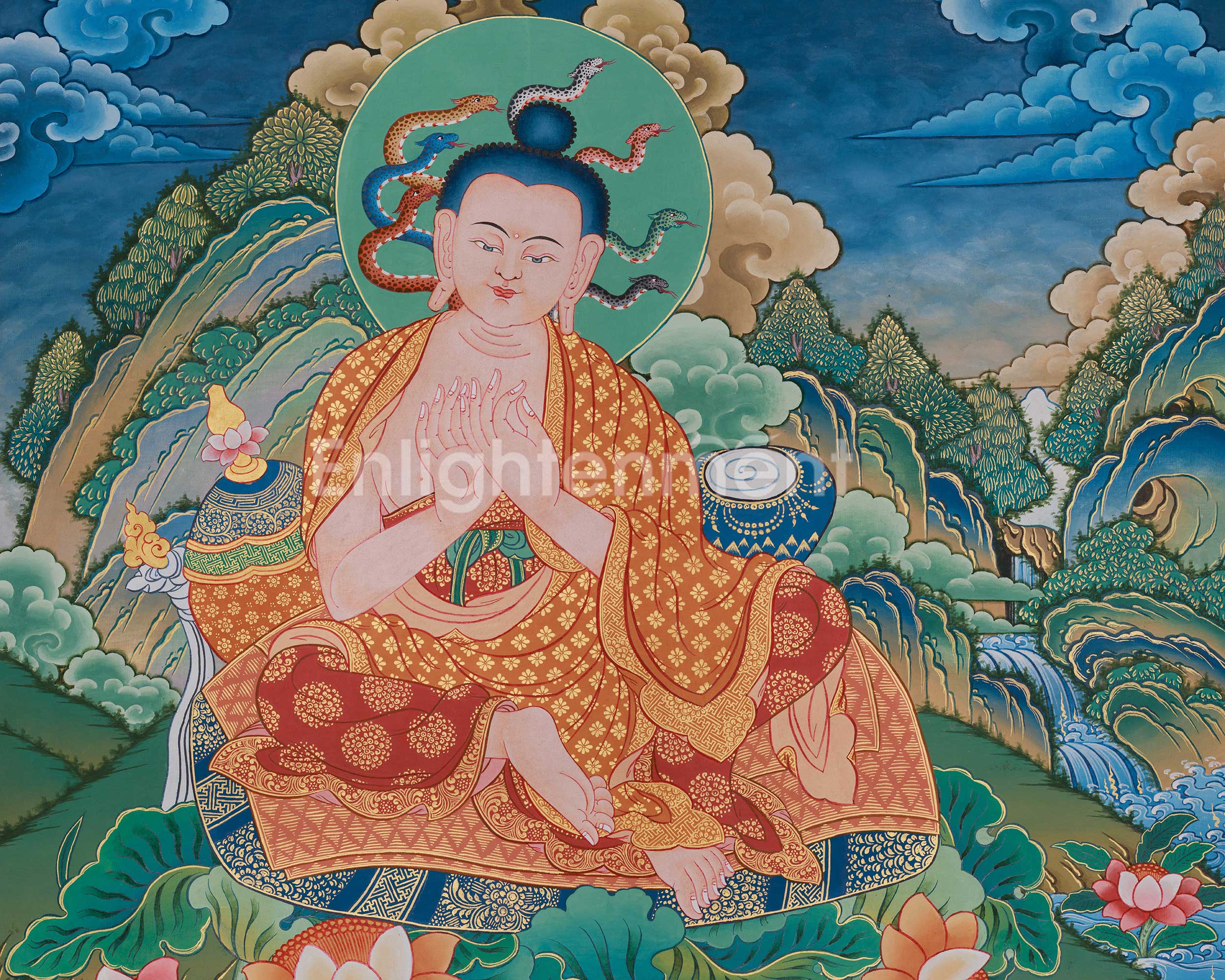 Nagarjuna Artwork | A Divine Depiction of the Buddhist Philosopher and Scholar