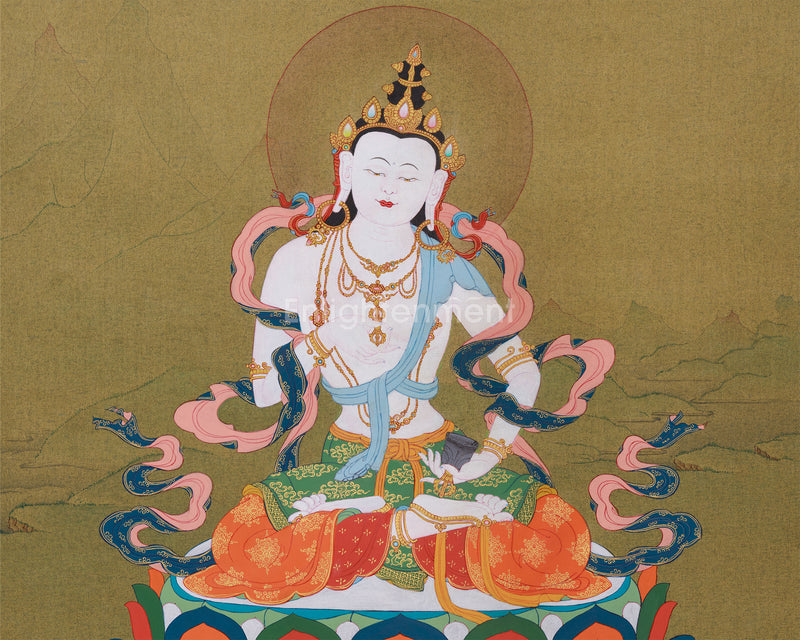 Dorje Sempa Artwork | Traditional Tibetan Buddhist Painting