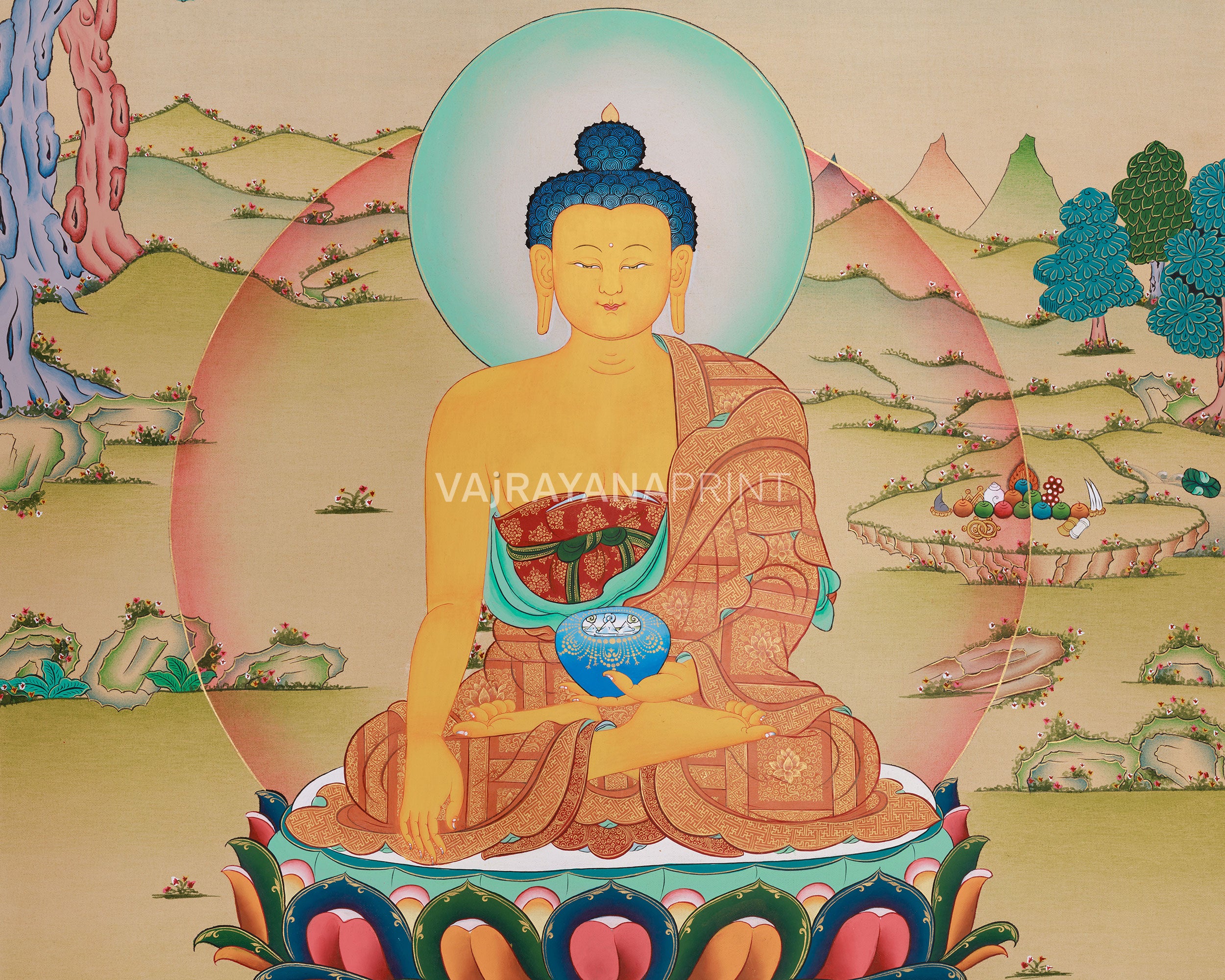 Religious Shakyamuni Buddha Canvas Print | Sage of Shakya Clan