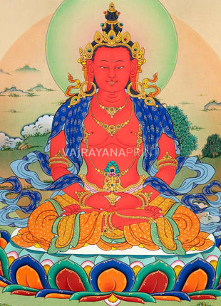 Amitayus, Buddha of Long Life Canvas Print | Buddha of Longevity Unveiled |  High-Quality Buddha Print From Nepal