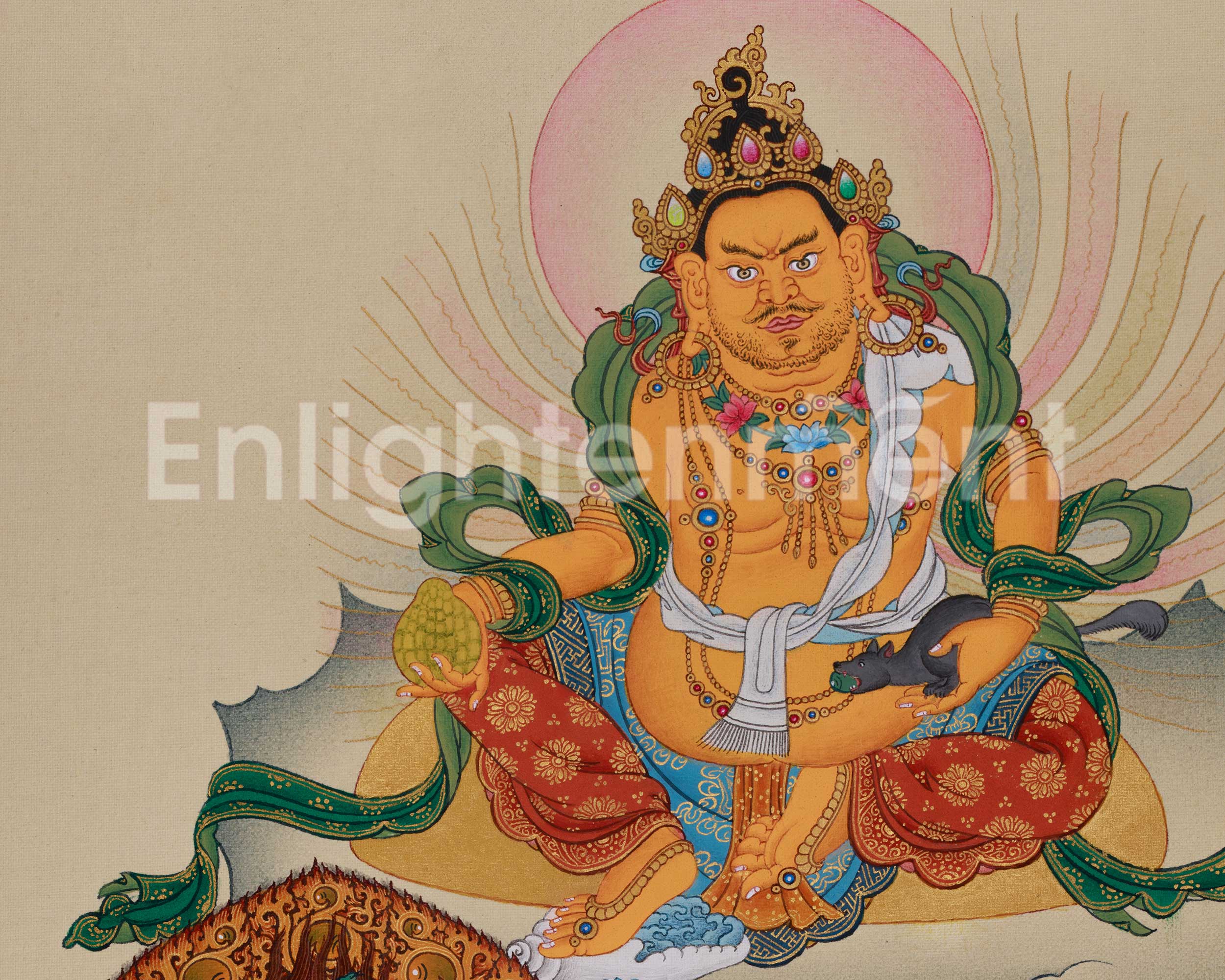 Dzambhala Buddhist Art | Wealth, Prosperity, and Sacred Abundance