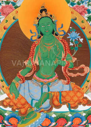 21 Tara | Tibetan Thangka Print | Orgyen Chokgyur Dechen Lingpa Tradition