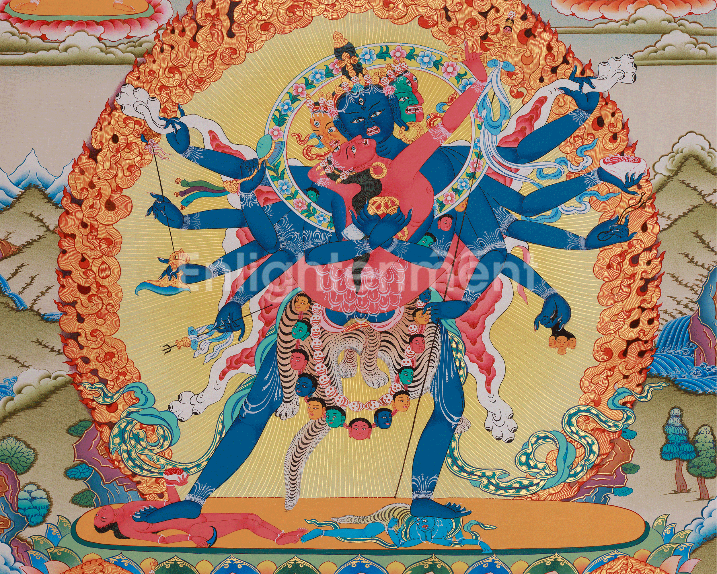 Chakrasamvara Buddhist Art | Tantric Wisdom and Transformation Deity