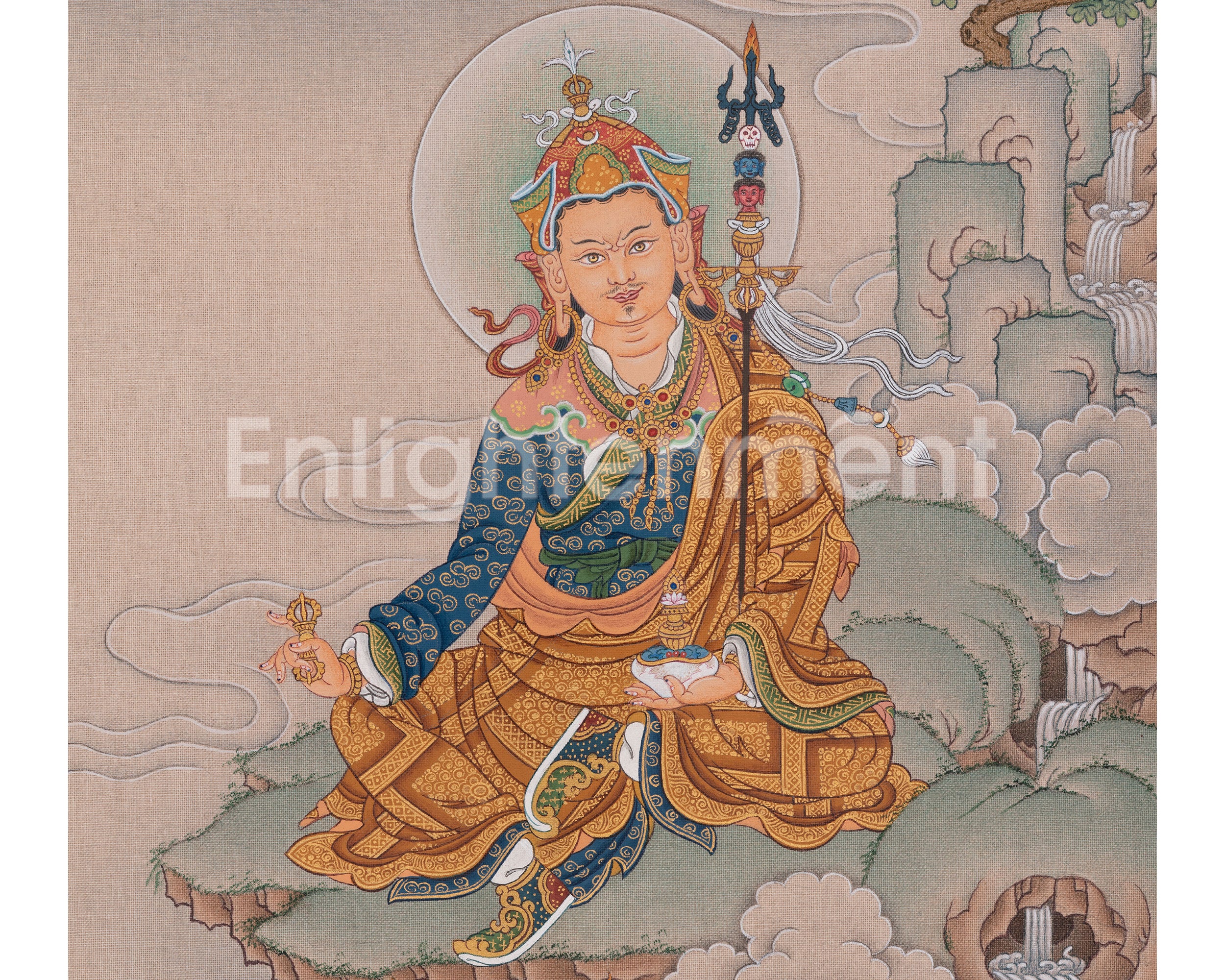 Guru Rinpoche Sacred Art | Founder of The Nyingma Tradition | Spiritual Gift