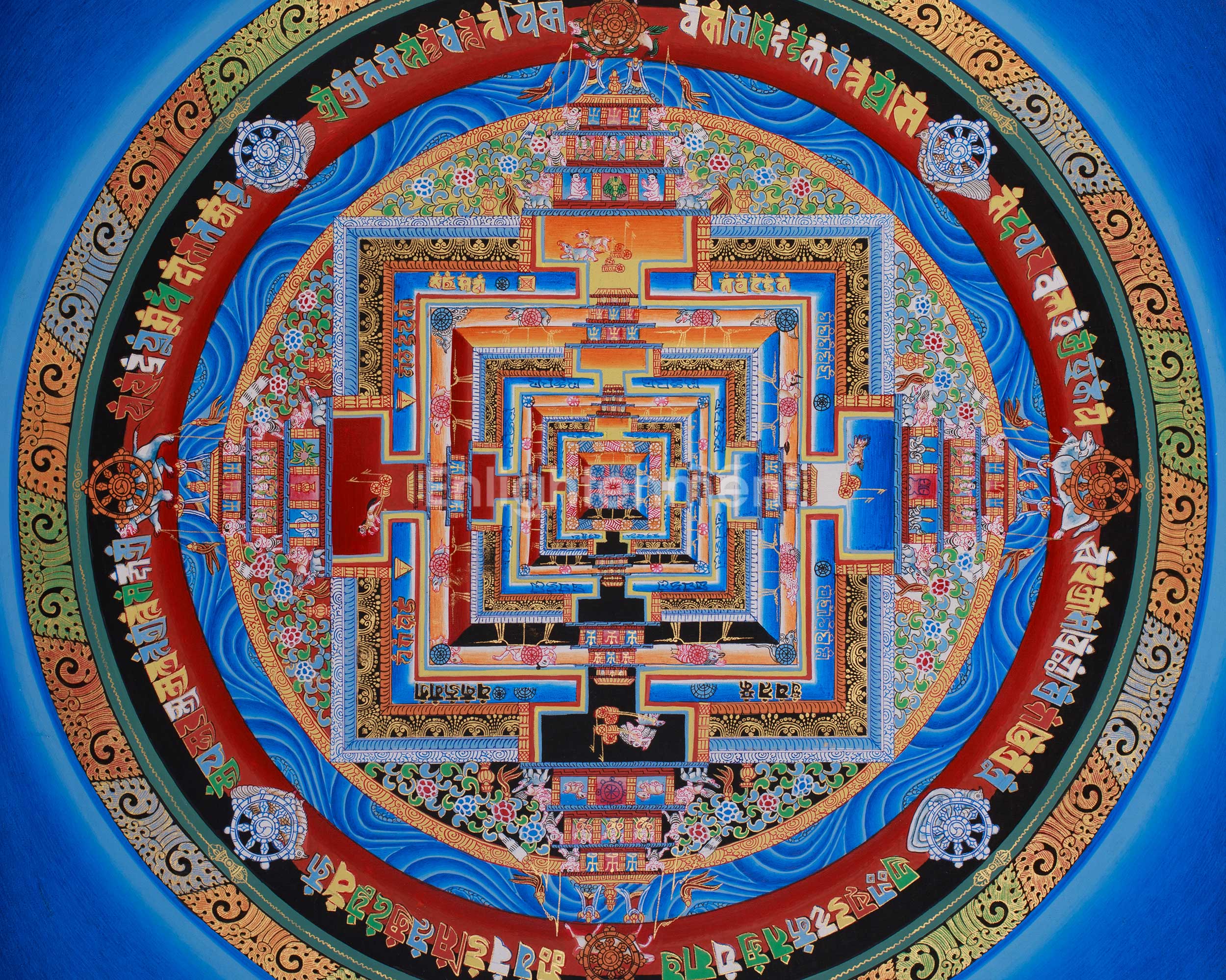 Himalayan Mandala Thangka | Kalachakra Mandala