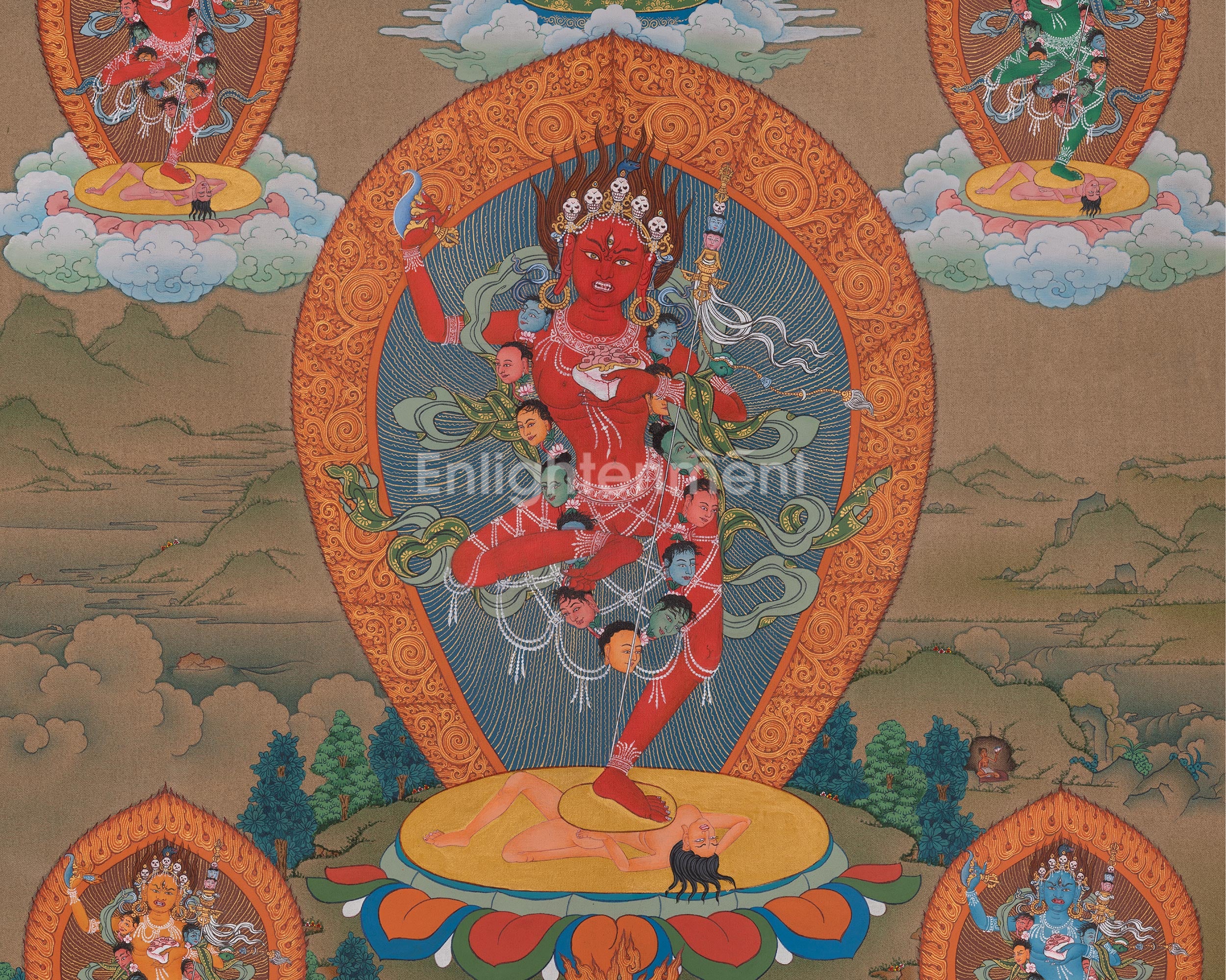 Vajravarahi Tibetan Thangka | Wrathful Dakini In Vajrayana Buddhism |Transcendent Wisdom