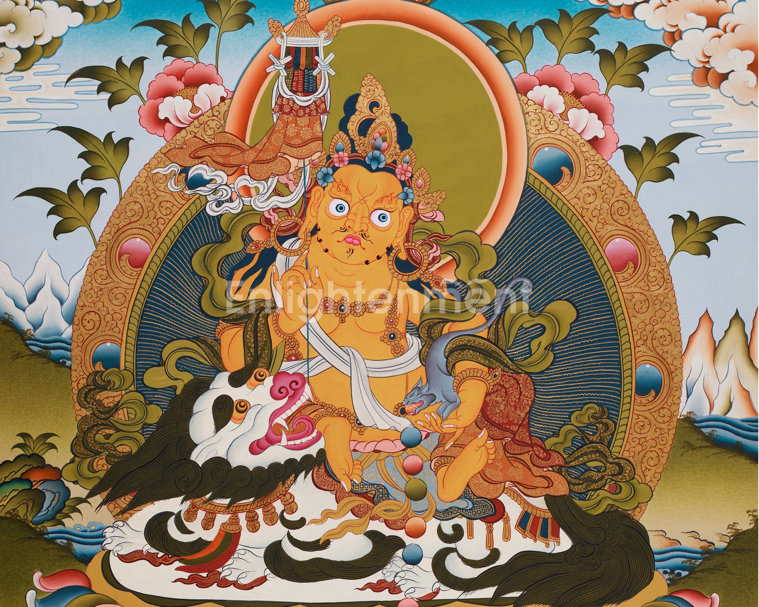 Namtoshe (Vaisravana) Thangka | Guardian King of the North