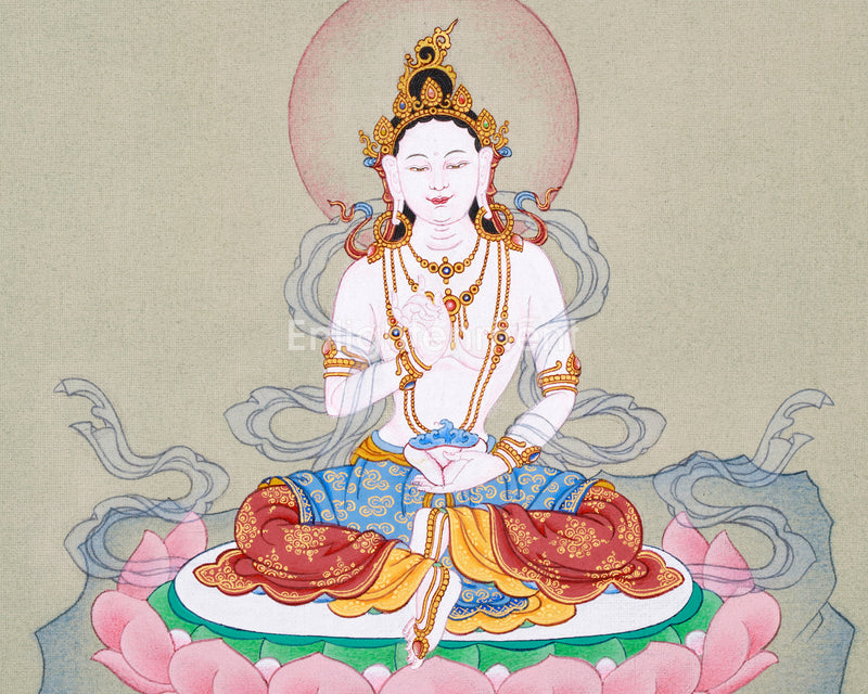 Guru Consort Yeshe Tsogyal Thangka - Unique Spiritual Decor