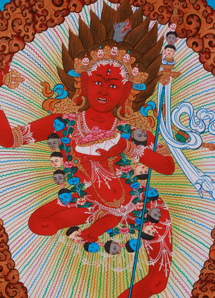 Hand Painted Vajravarahi Thangka | Dorje Phagmo Sacred Painting