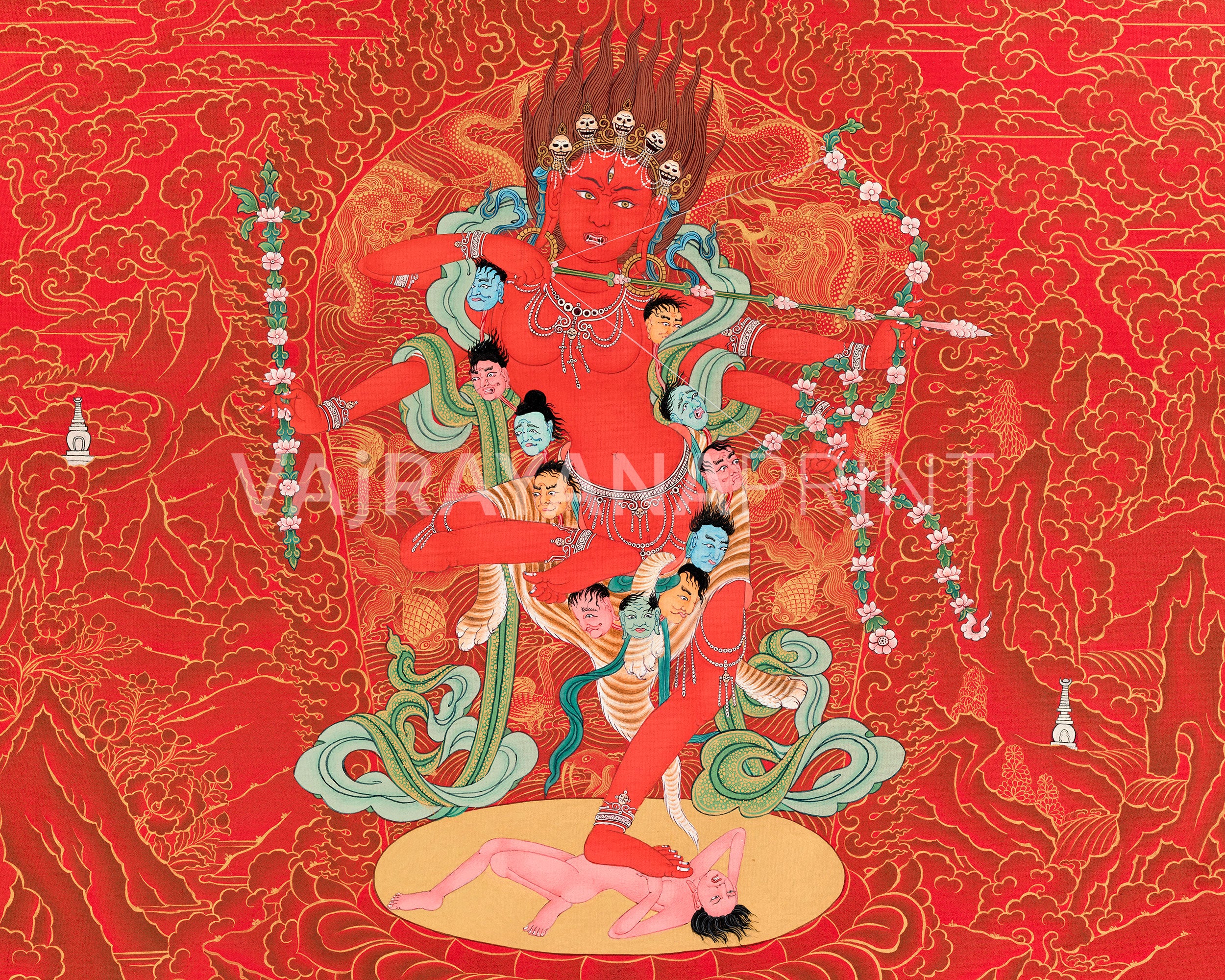 Sacred Kurukulla Print | Buddhist Deity of Empowerment and Transformation