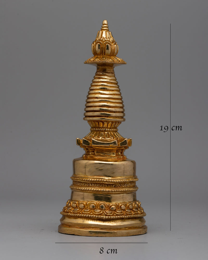 Tibetan Religious Stupa | Handcrafted Stupa for Buddhist Rituals and Offerings