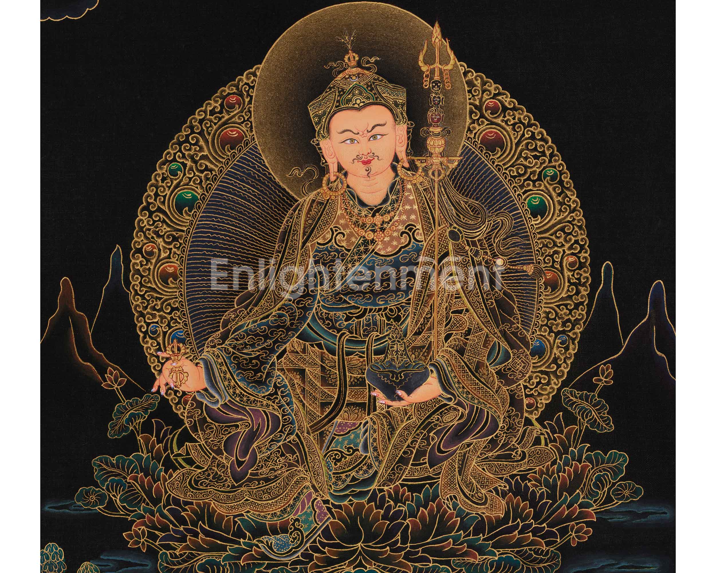 Tantric Master Padmasambhava Art | Spiritual Guide | Vajrayana Buddhism