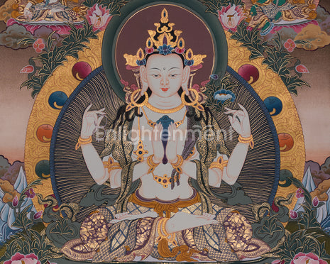 Chenrezig Artwork | Divine Representation of Compassion and Peace