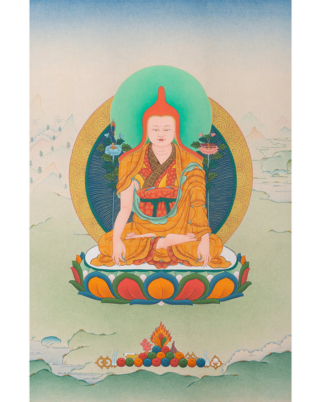 Longchenpa Thangka | Handmade Tibetan Painting