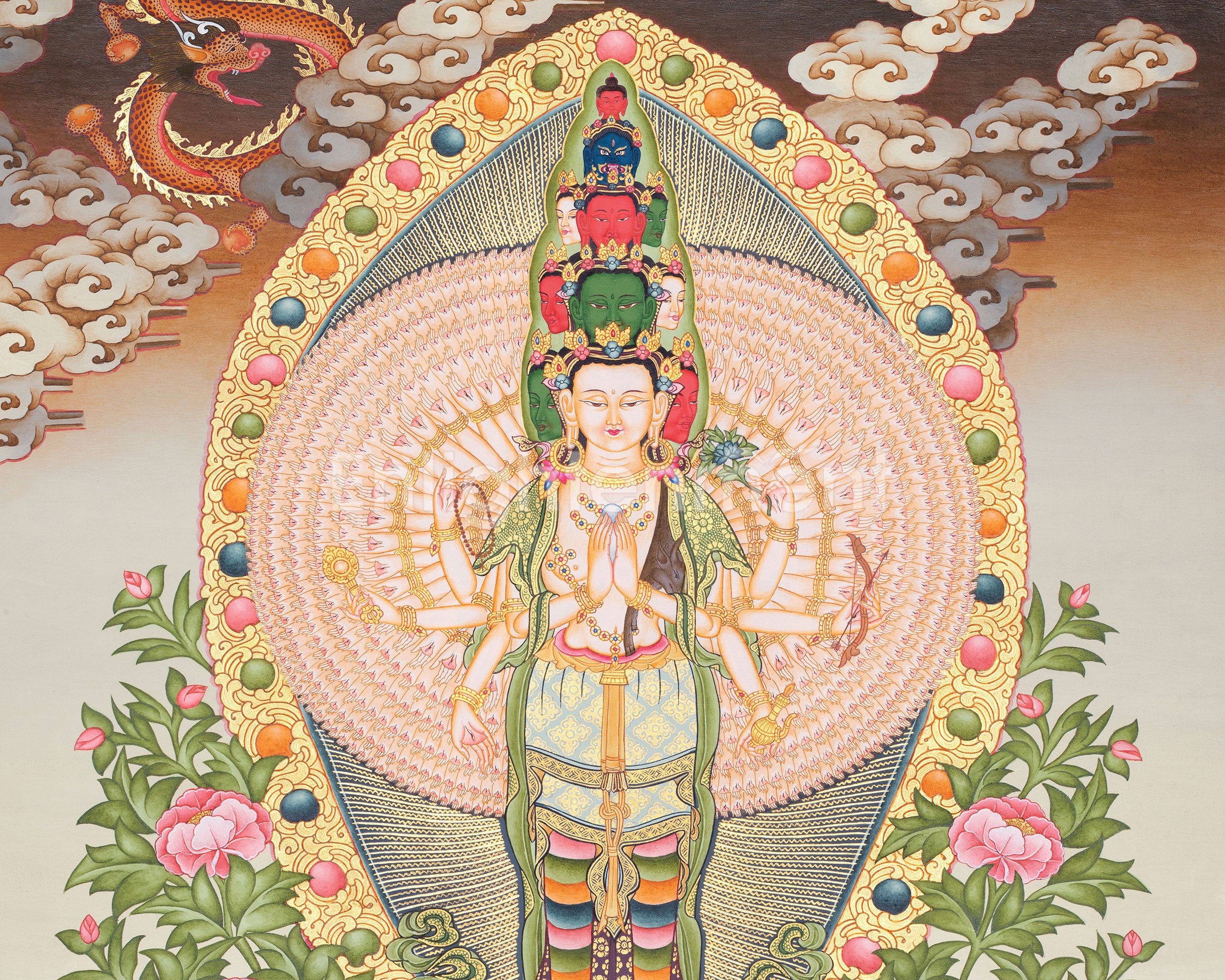 Thangka of Avalokiteshvara | Symbol of Infinite Compassion