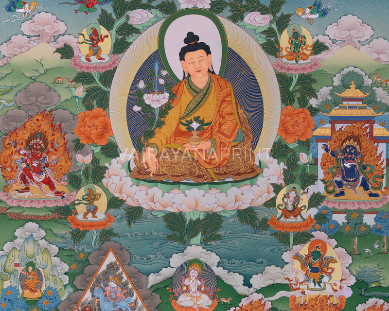 Rare Portrayal of Yuethok Yonten Gonpo | Masterpiece Giclee Print of Yuthok Nythik