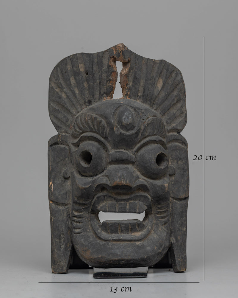 Vintage Wooden Mask | A Timeless Artifact Infused with Cultural Significance