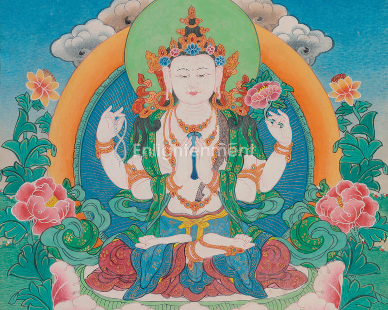 Chenrezig Bodhisattva of Great Compassion | 4 Armed Avalokiteshvara