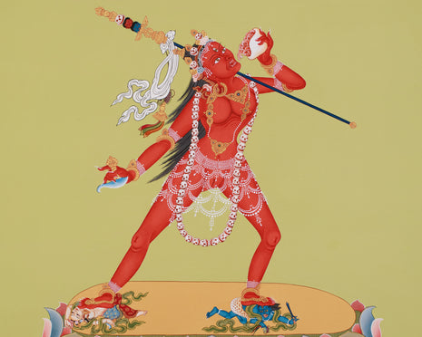 Dakini Thangka Vajrayogini | Sacred Thangka for Meditation & Ritual