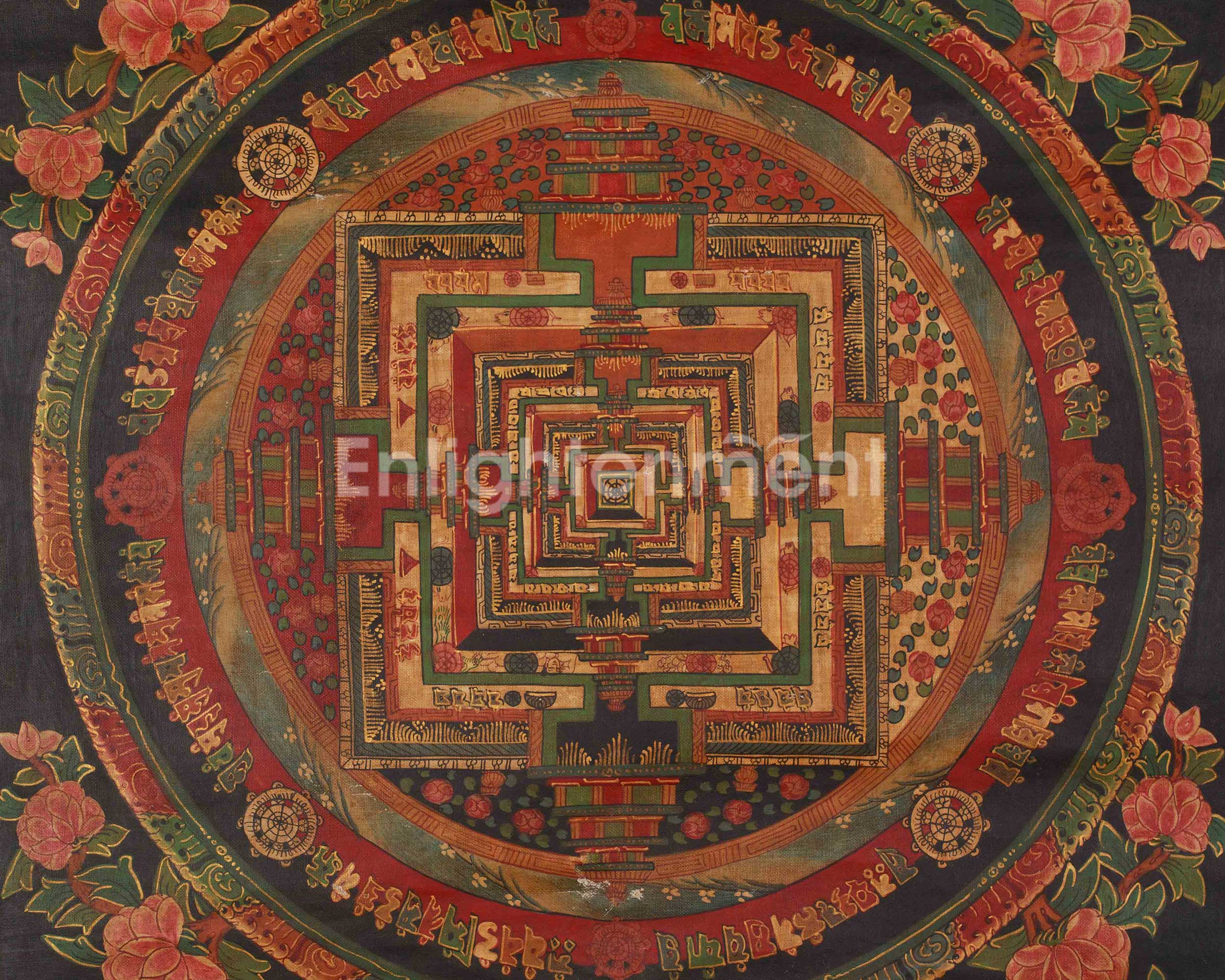 Traditional Kalachakra Mandala Art | Spiritual Harmony | Vajrayana Buddhism
